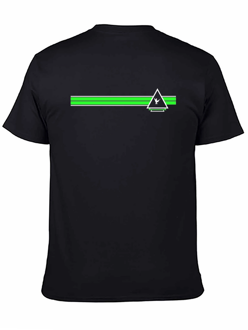 Geometric Triangle Black T-Shirt