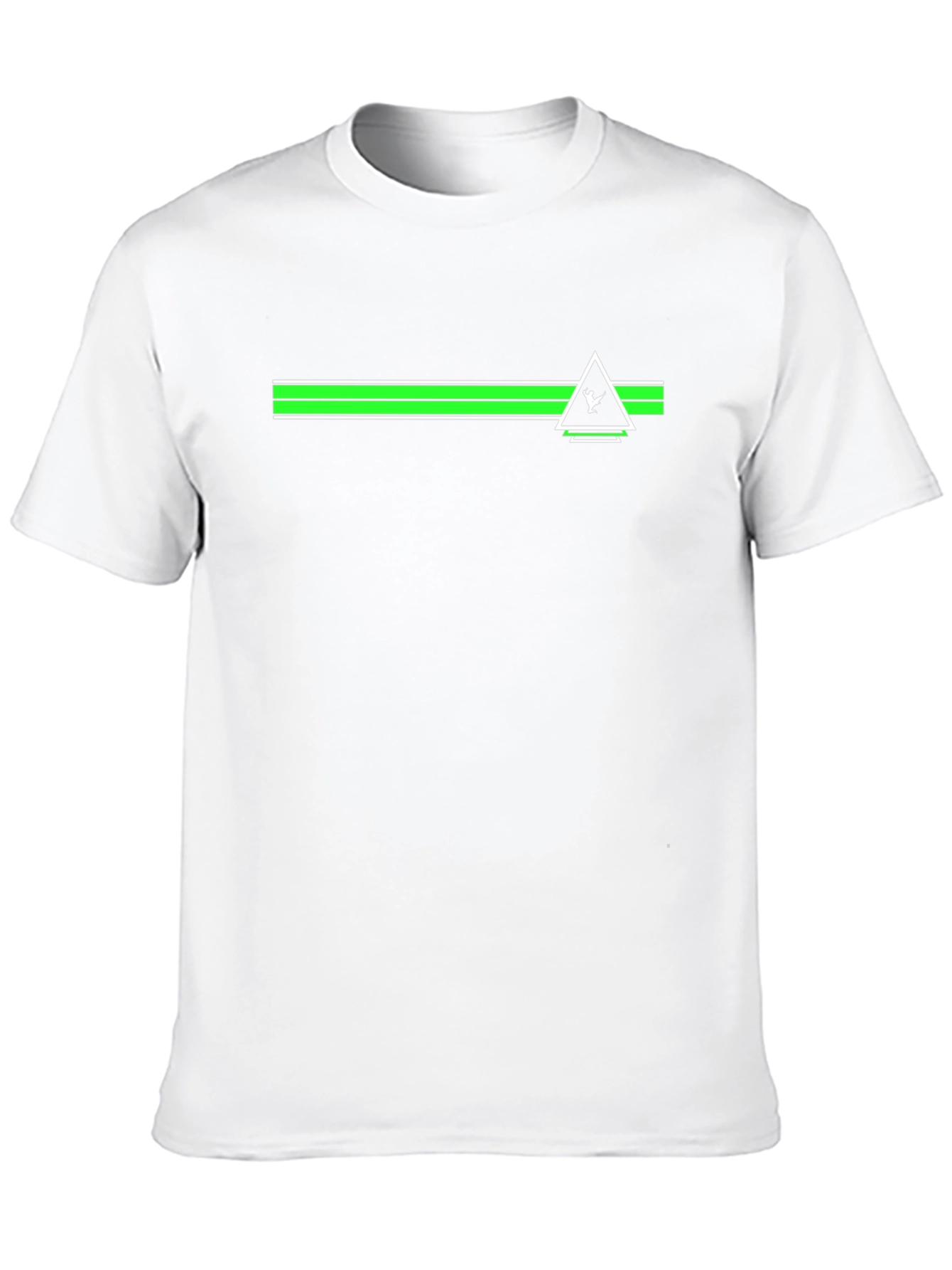 Geometric Triangle Black T-Shirt