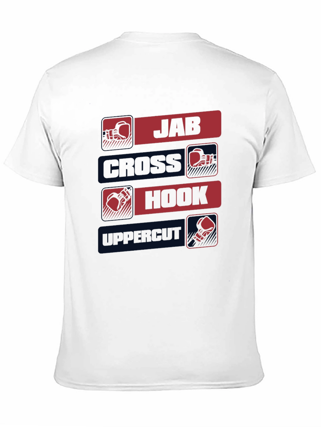 Boxing Punches Graphic T-Shirt - Jab Cross Hook Uppercut
