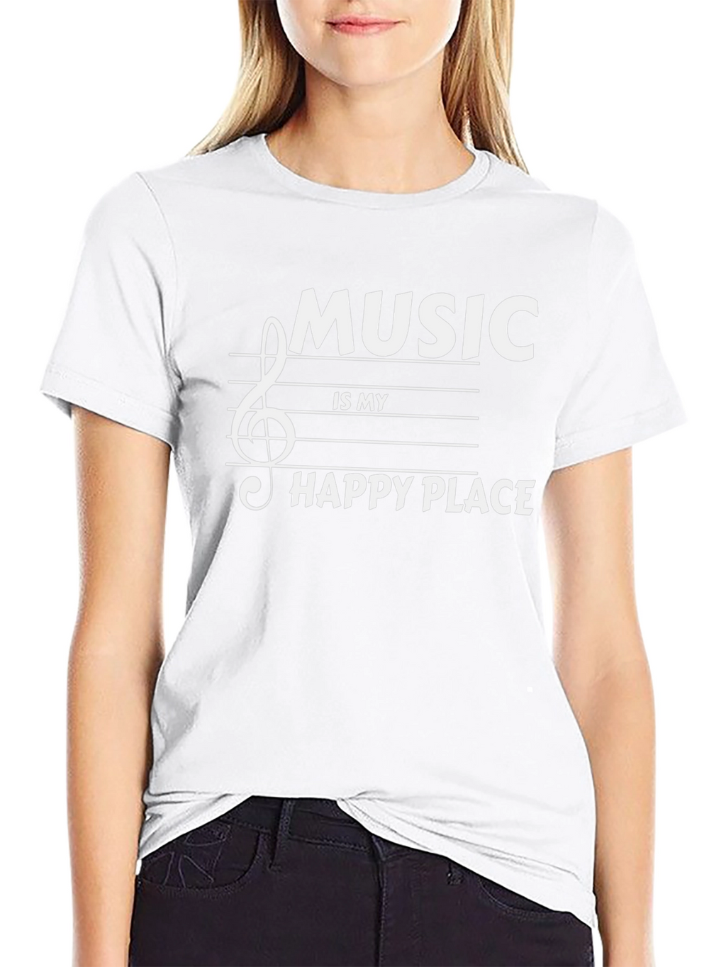 Music is My Happy Place Graphic Tee