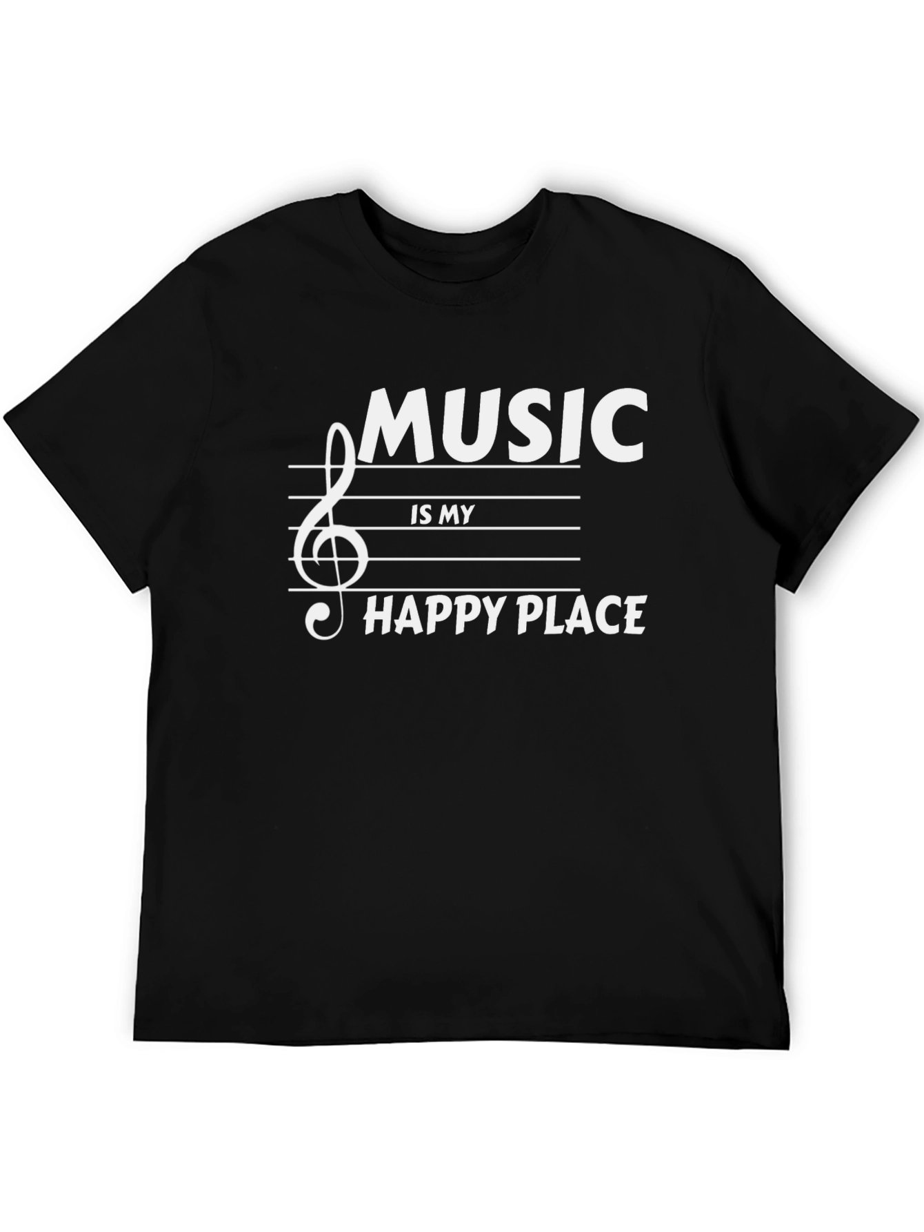 Music is My Happy Place Graphic Tee