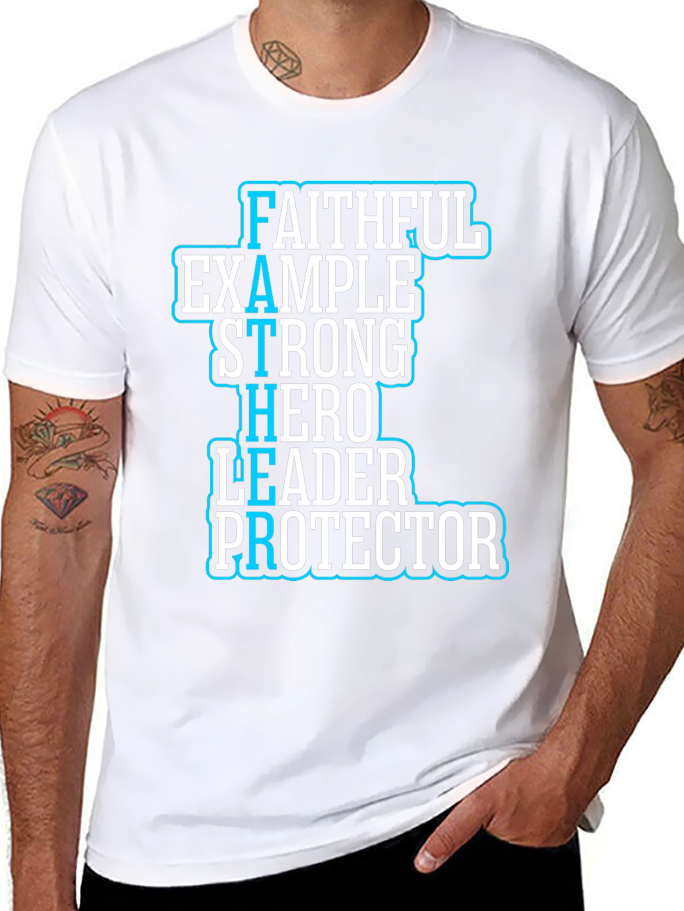 Faithful Father T-Shirt - Hero Leader Protector Tee
