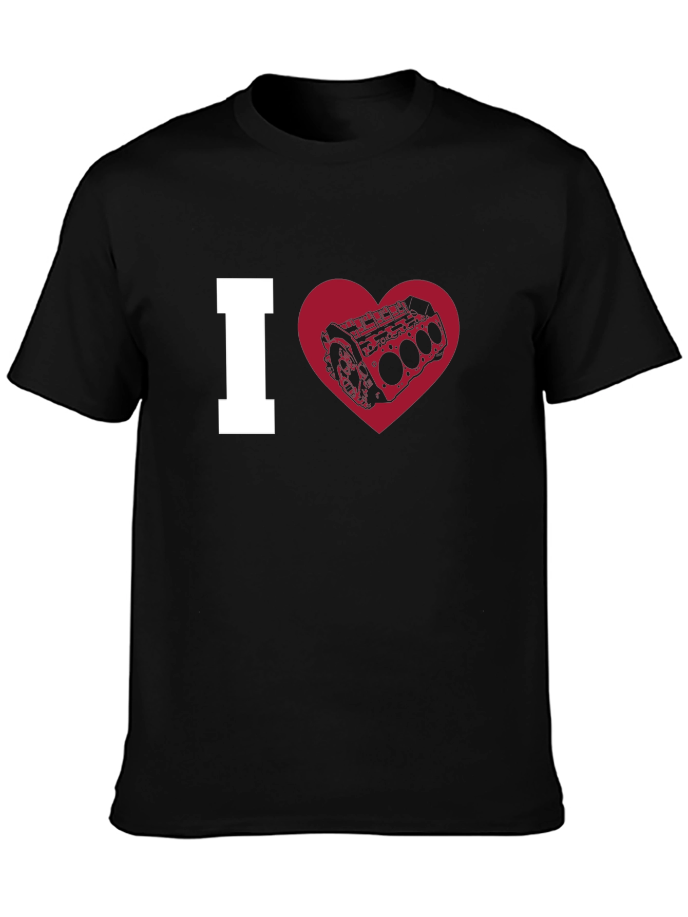 I Heart Engine T-Shirt - Black