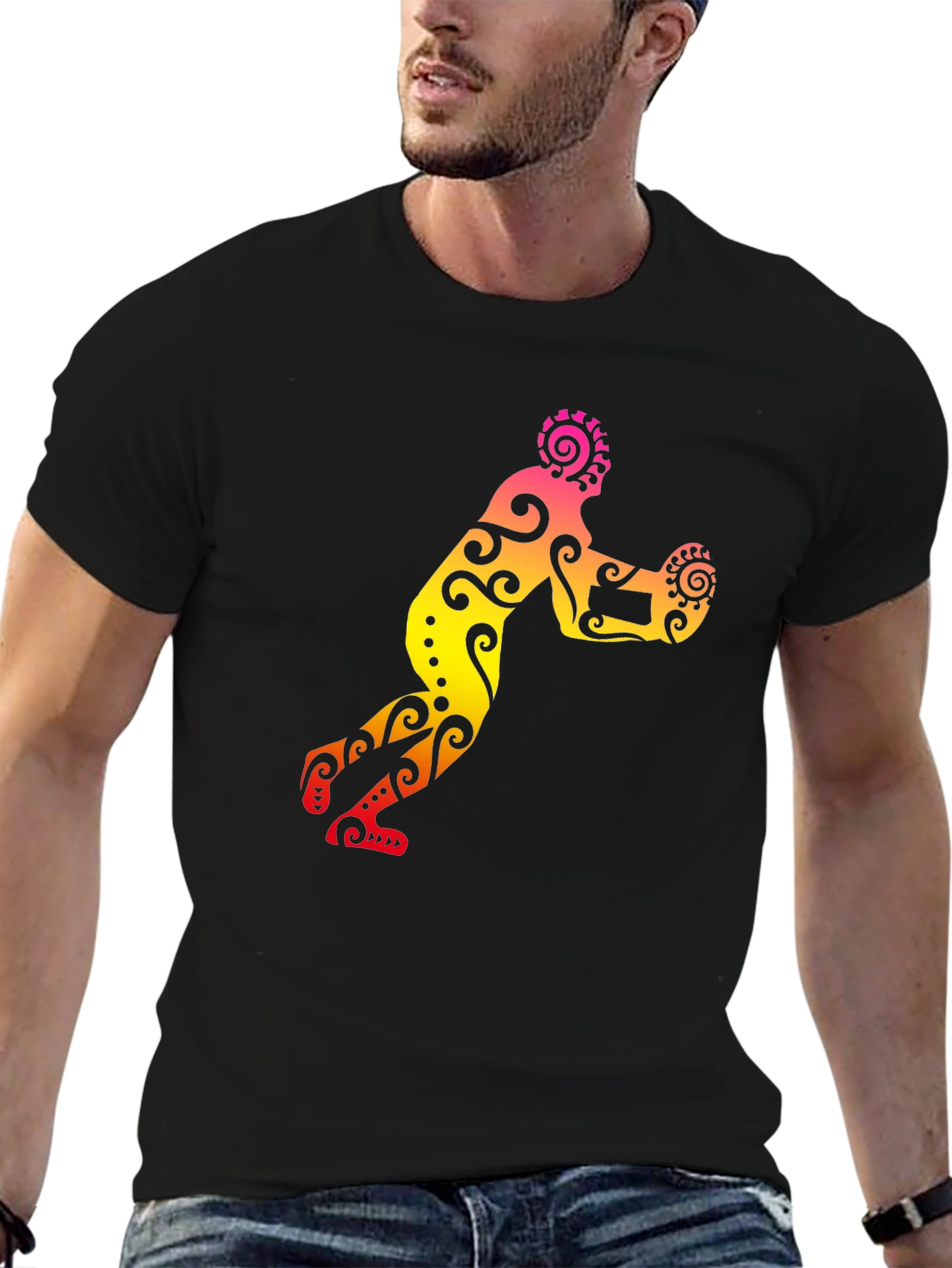 Tribal Print Sports T-Shirt