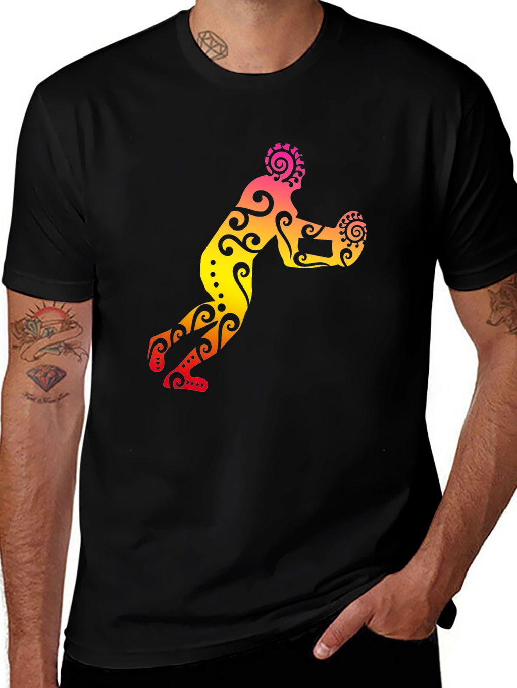 Tribal Print Sports T-Shirt
