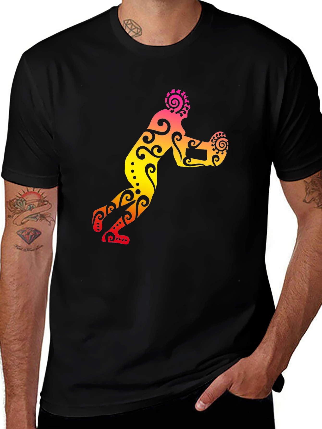 Tribal Print Sports T-Shirt