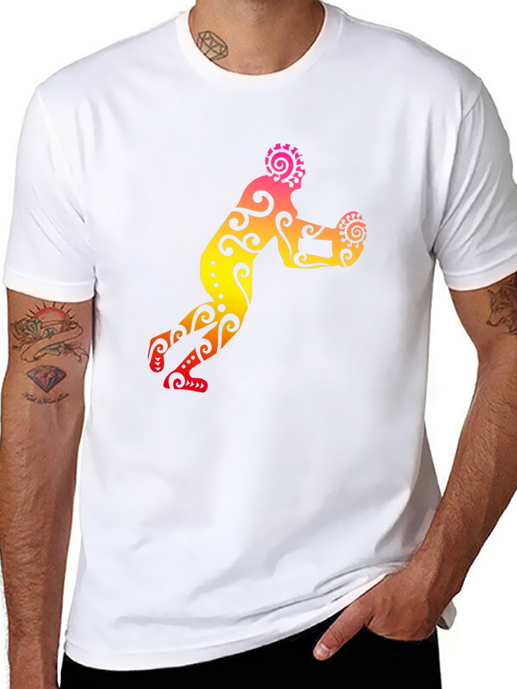 Tribal Print Sports T-Shirt