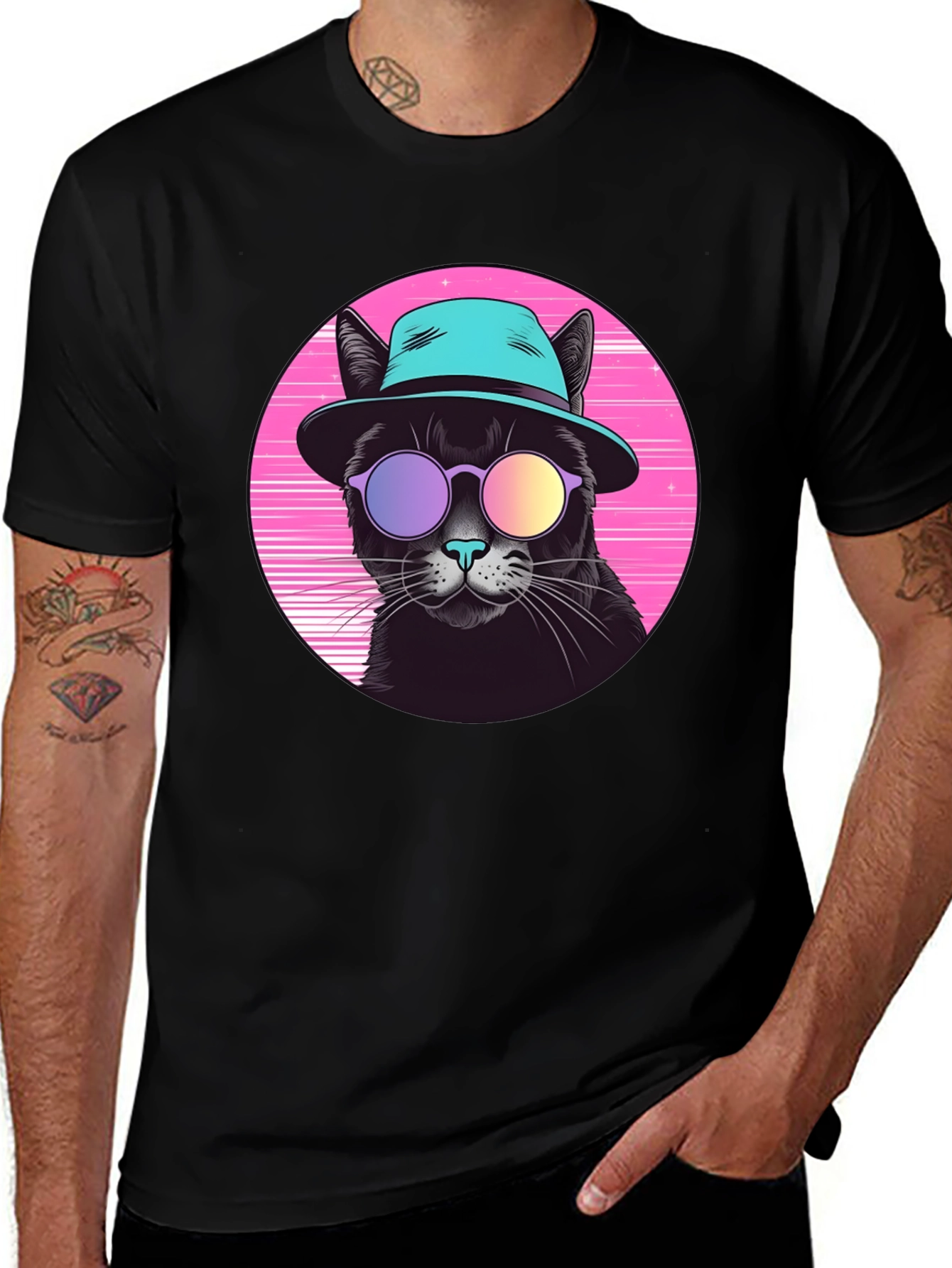 Cool Cat Retro T-Shirt