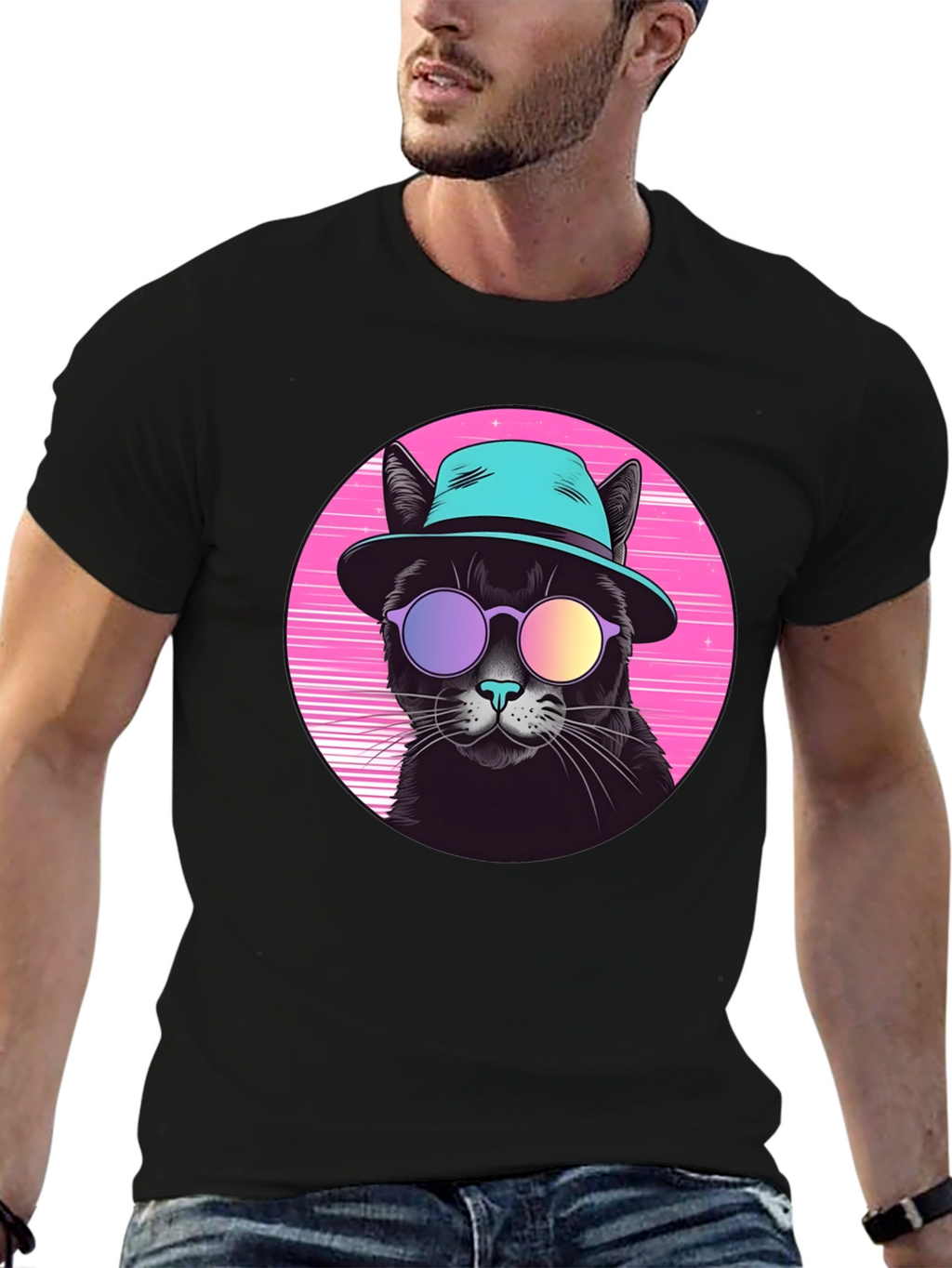 Cool Cat Retro T-Shirt