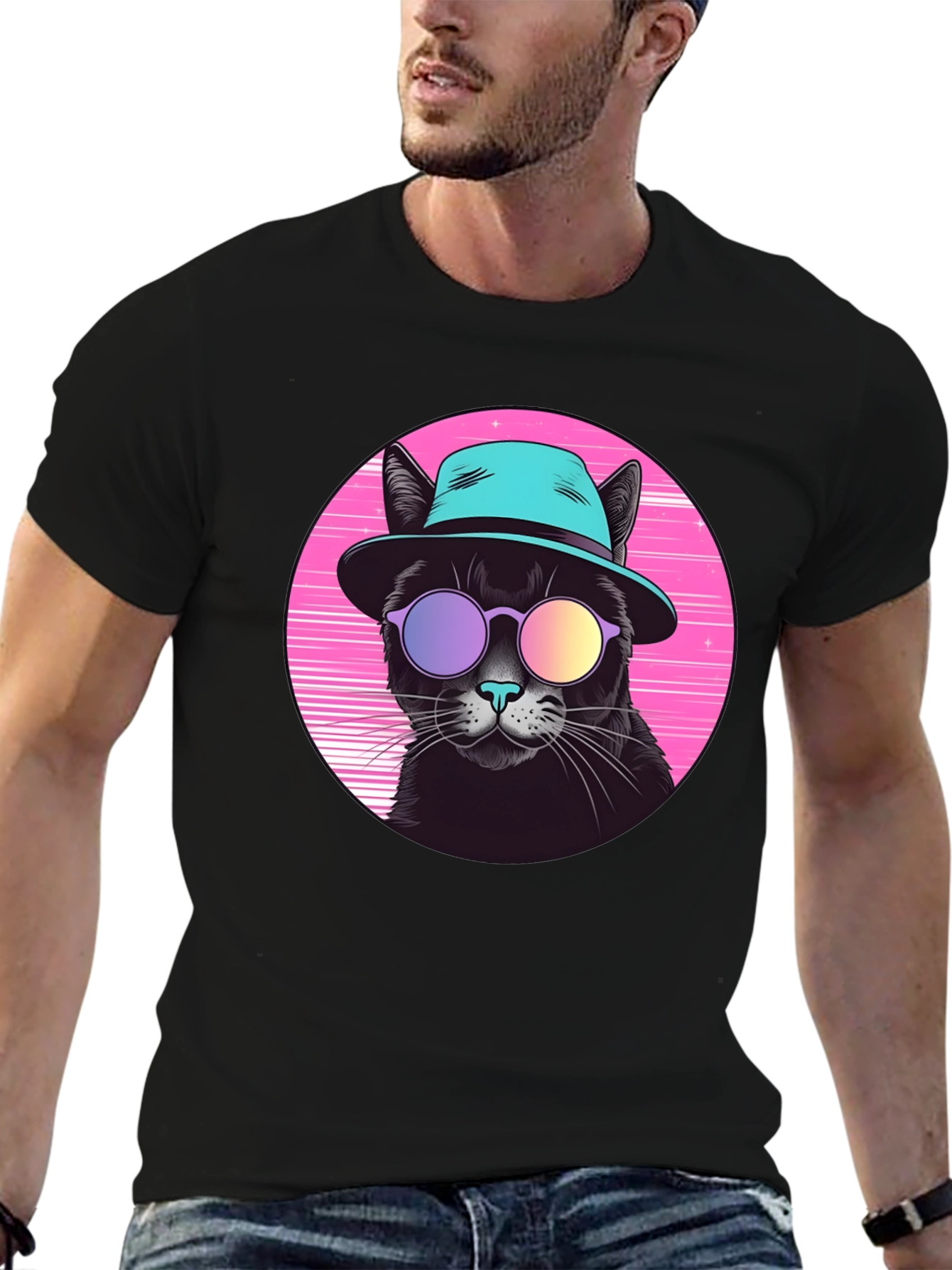 Cool Cat Retro T-Shirt
