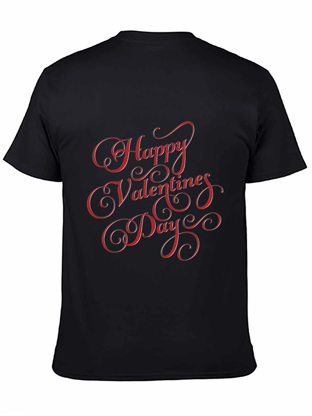 Happy Valentines Day Black T-Shirt