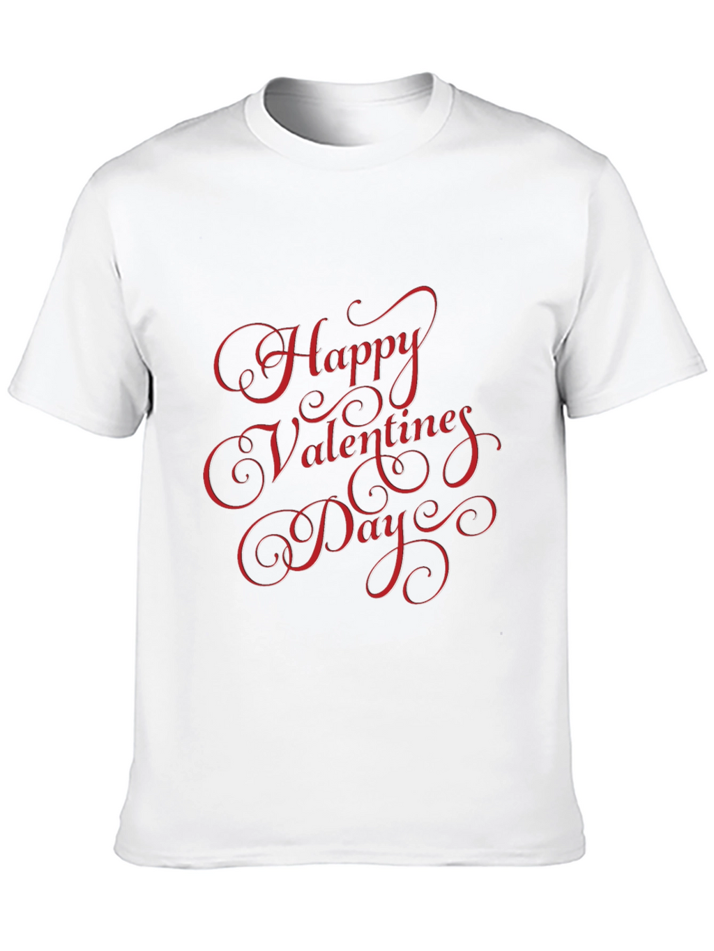 Happy Valentines Day Black T-Shirt