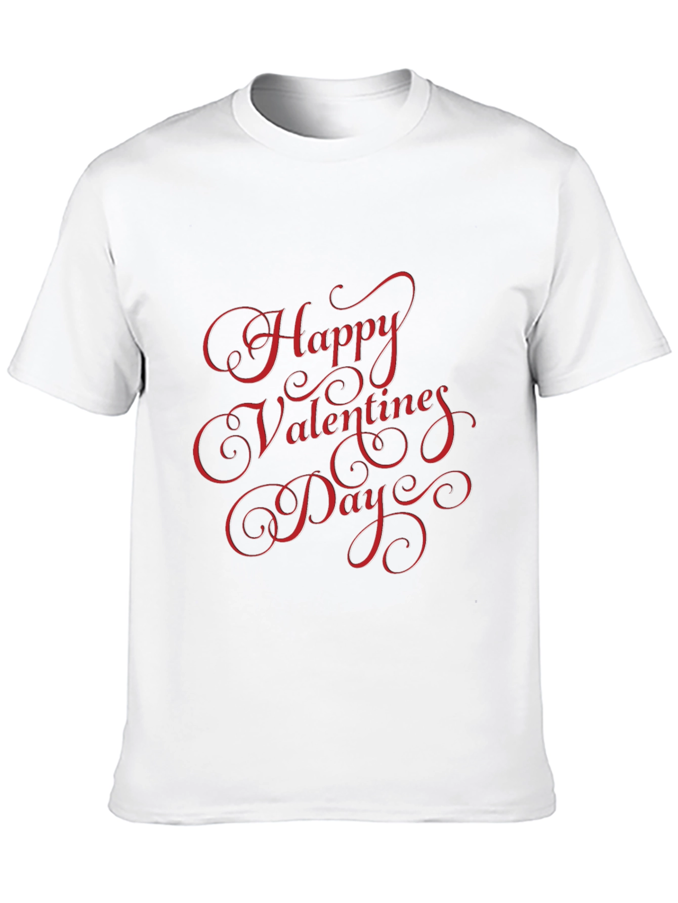 Happy Valentines Day Black T-Shirt