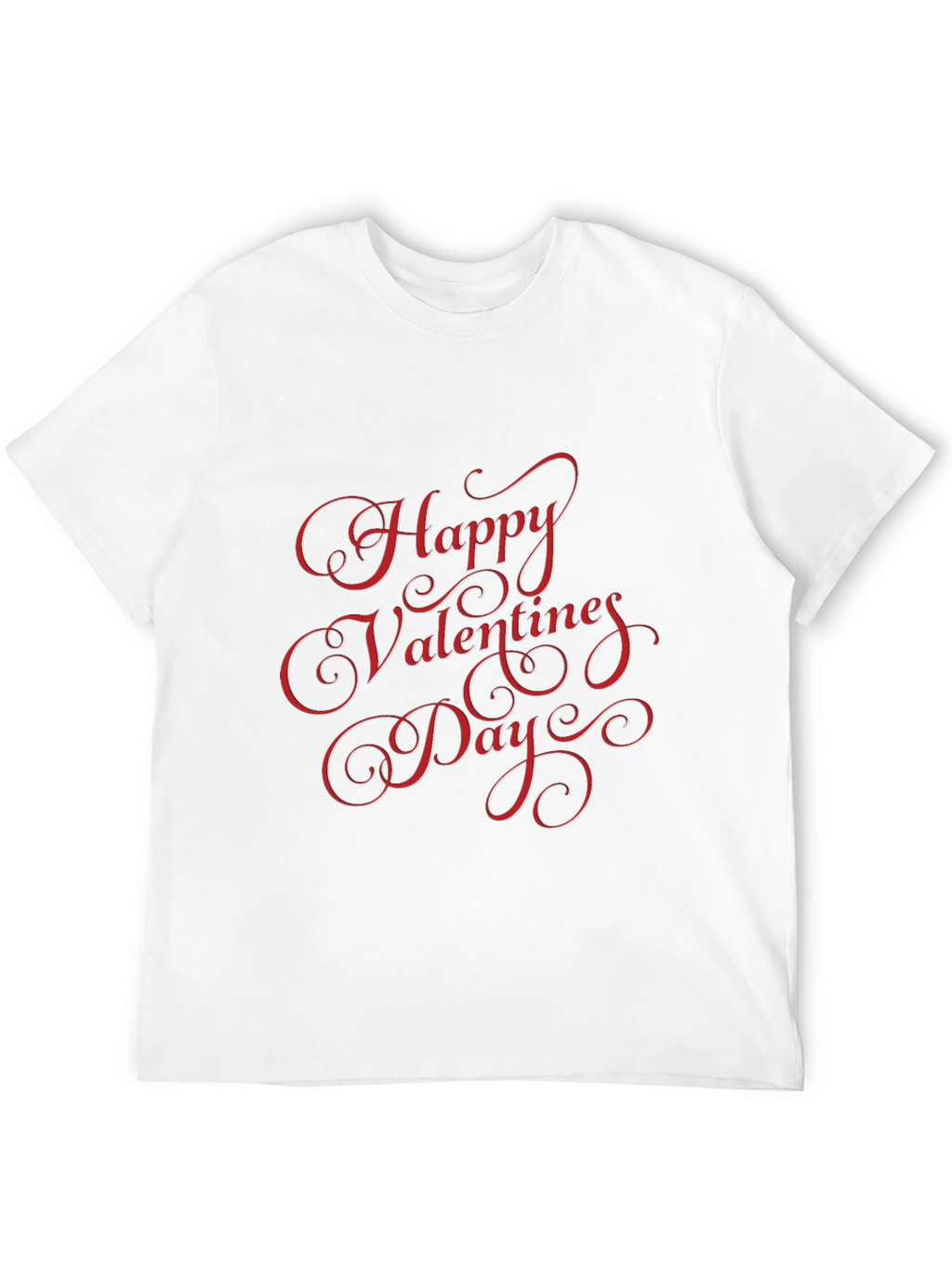 Happy Valentines Day Black T-Shirt