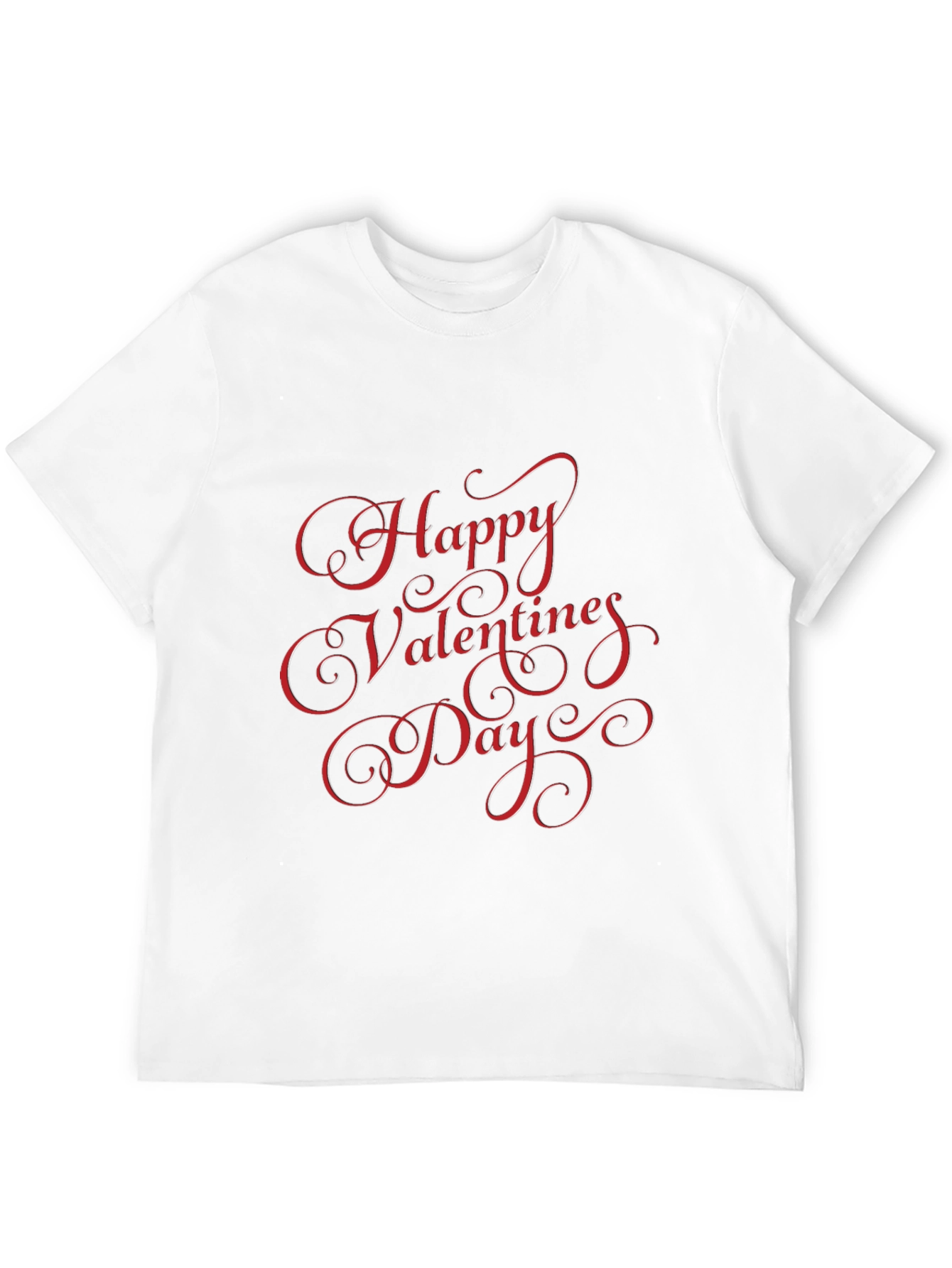 Happy Valentines Day Black T-Shirt