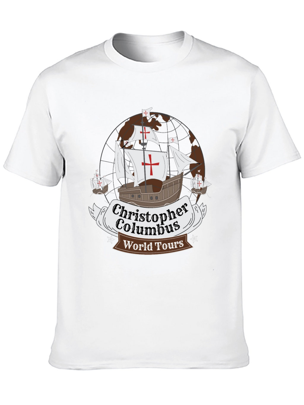 Christopher Columbus World Tours Black T-Shirt