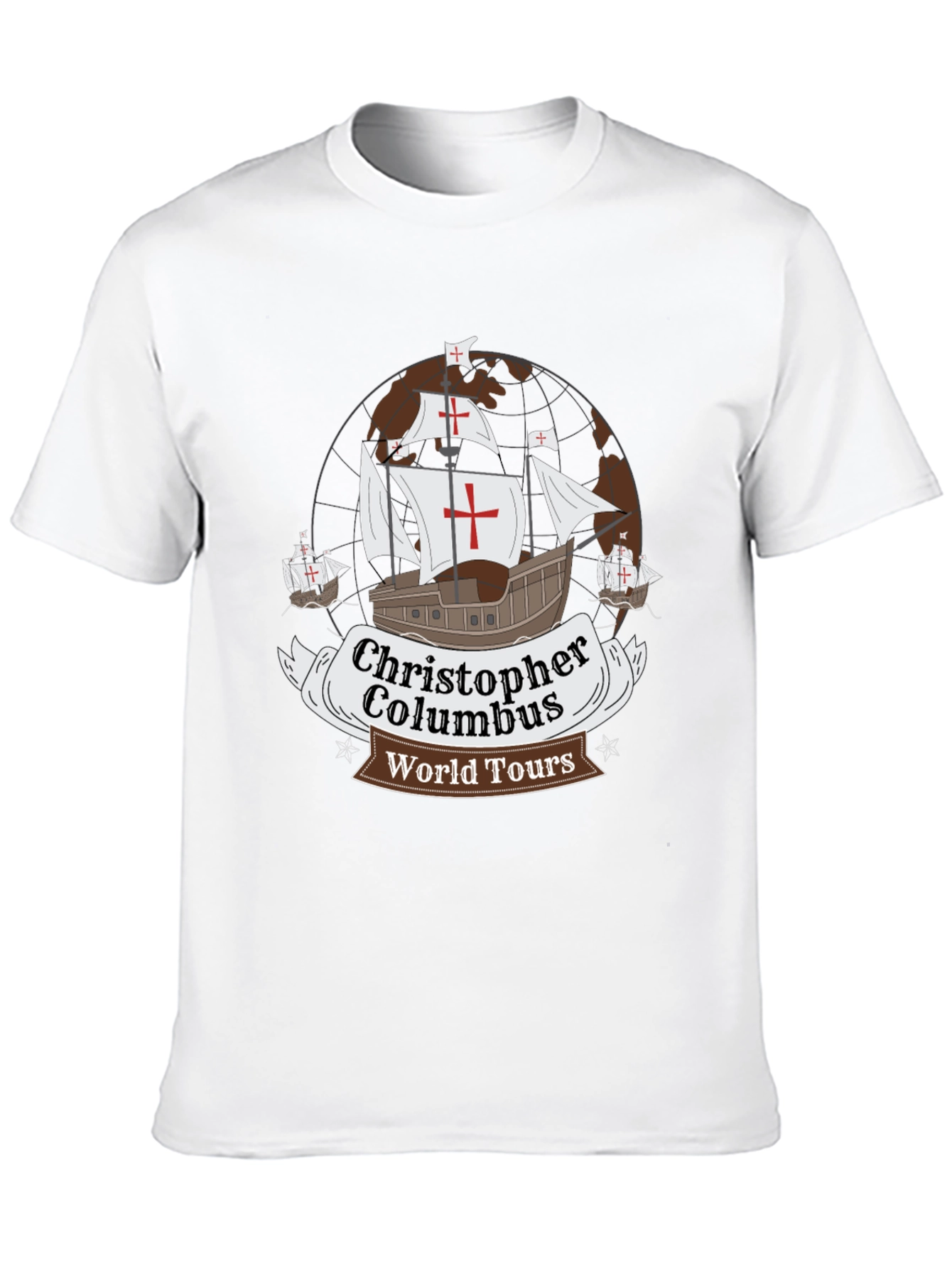 Christopher Columbus World Tours Black T-Shirt