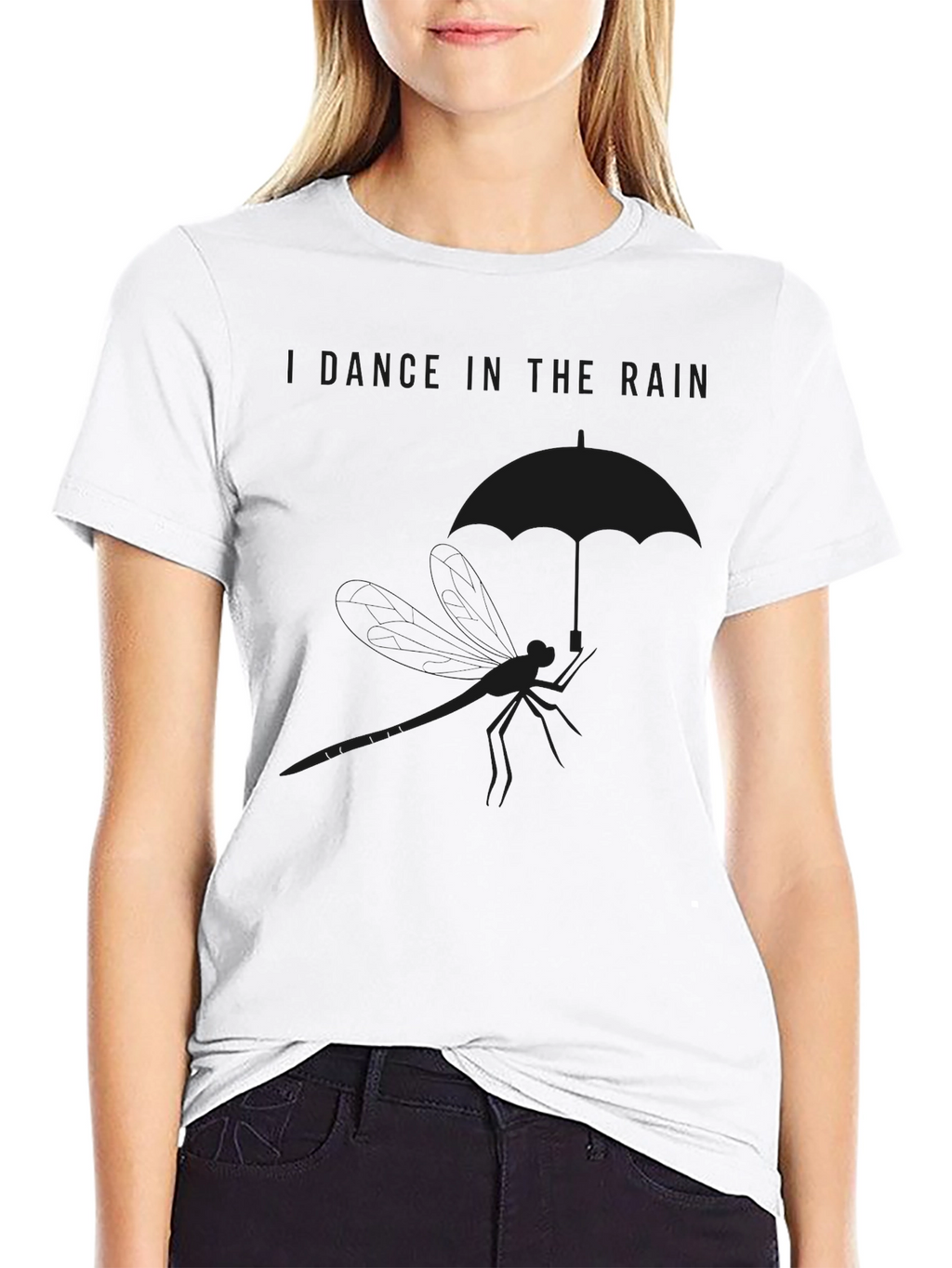 Dance in the Rain Black Graphic Tee