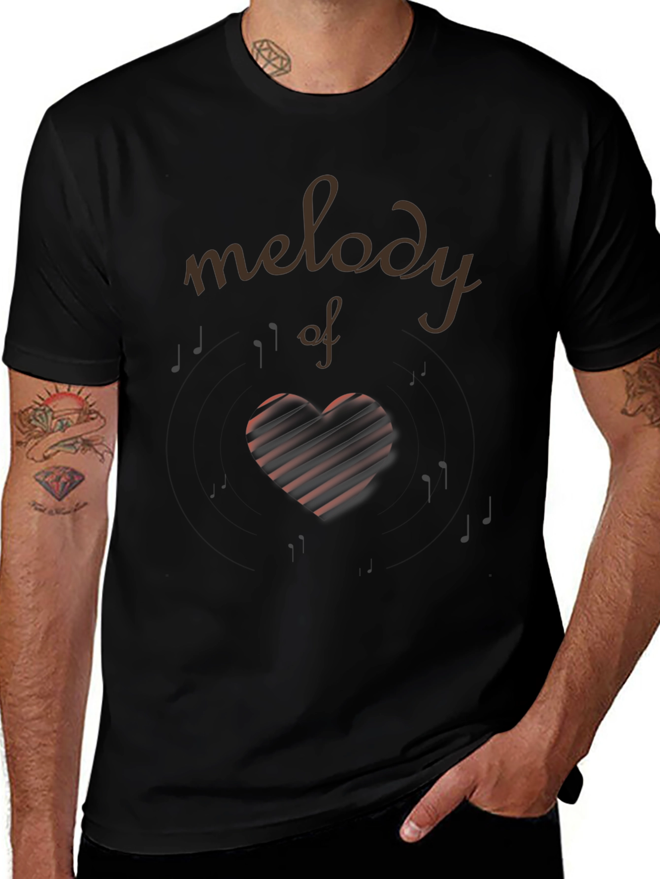 Melody of Love Black T-Shirt