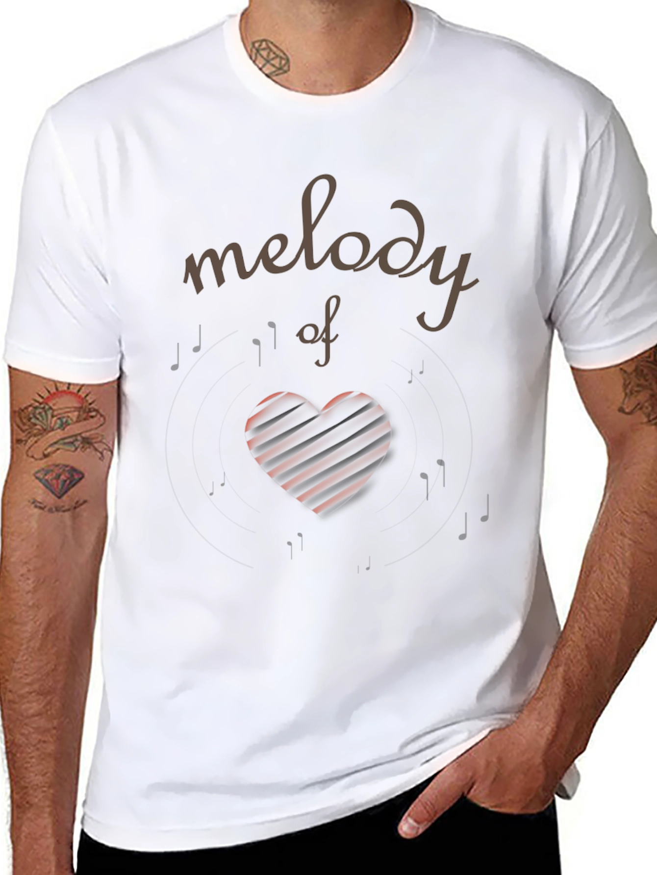 Melody of Love Black T-Shirt