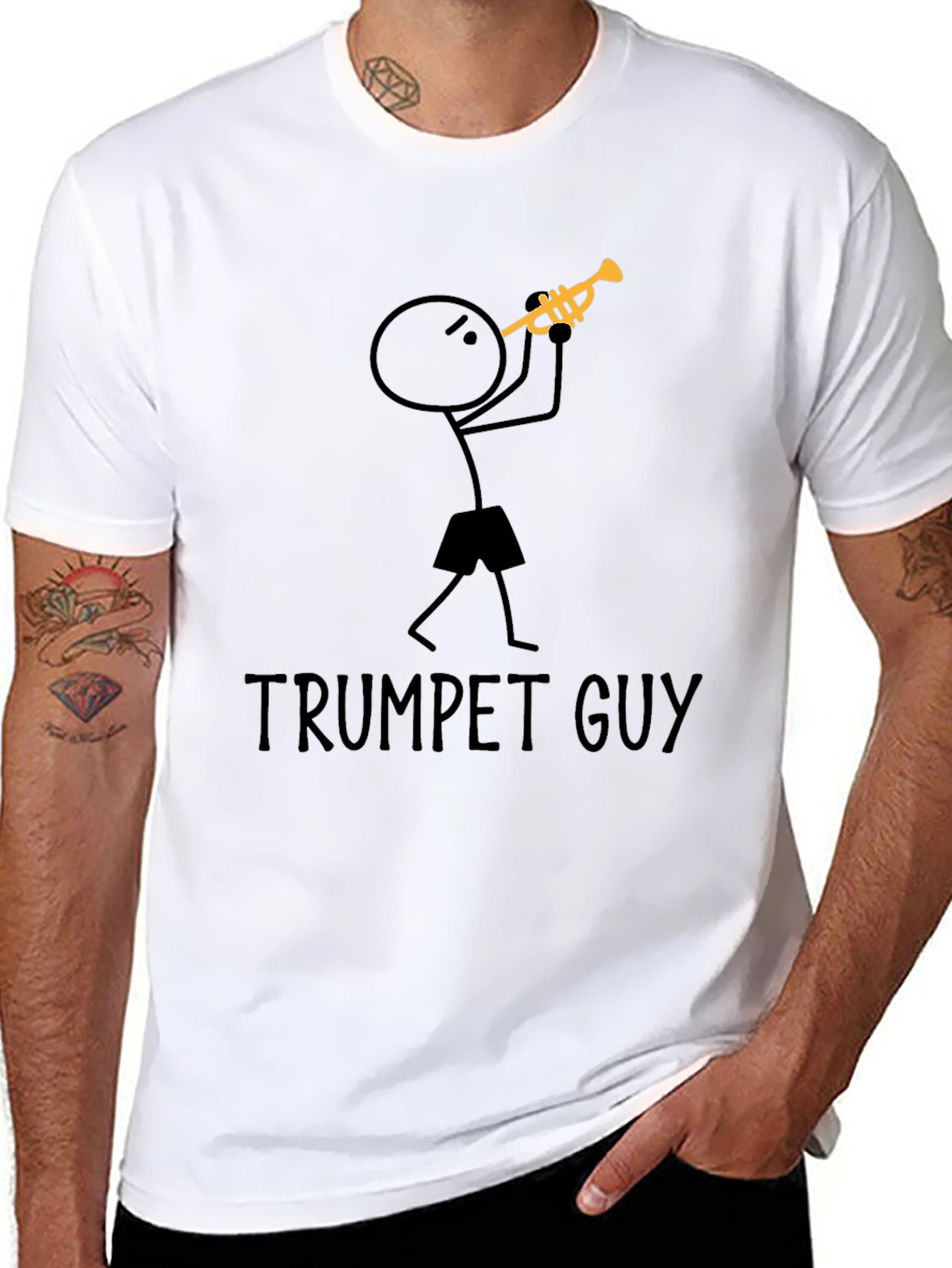 Trumpet Guy Graphic T-Shirt - Musician Tee