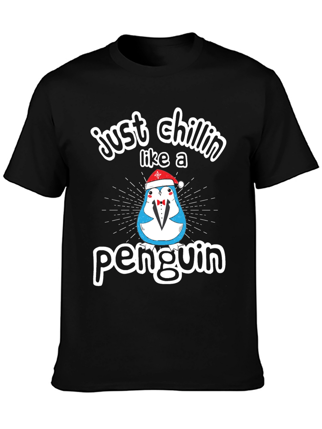 Just Chillin Like a Penguin Graphic Tee