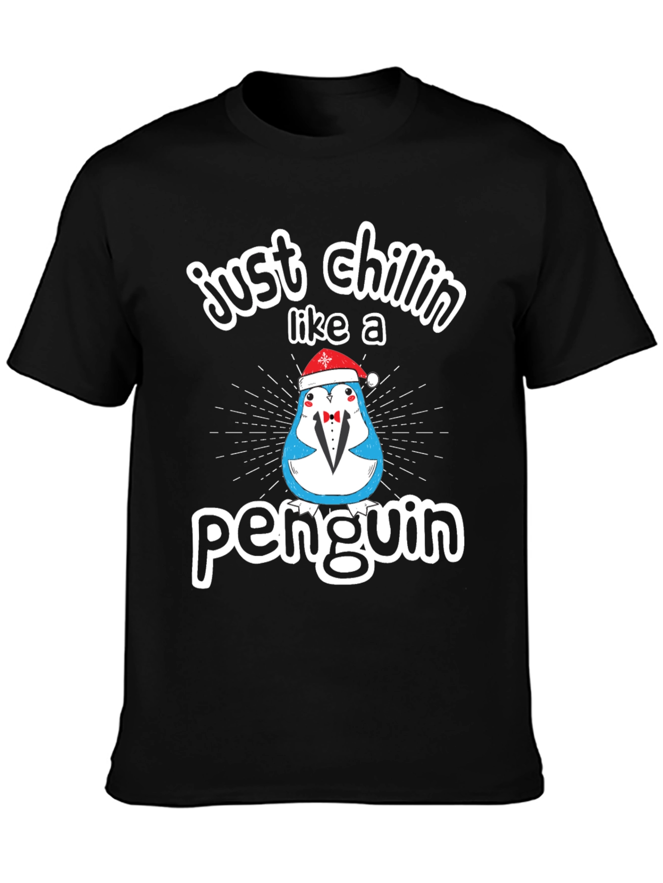 Just Chillin Like a Penguin Graphic Tee