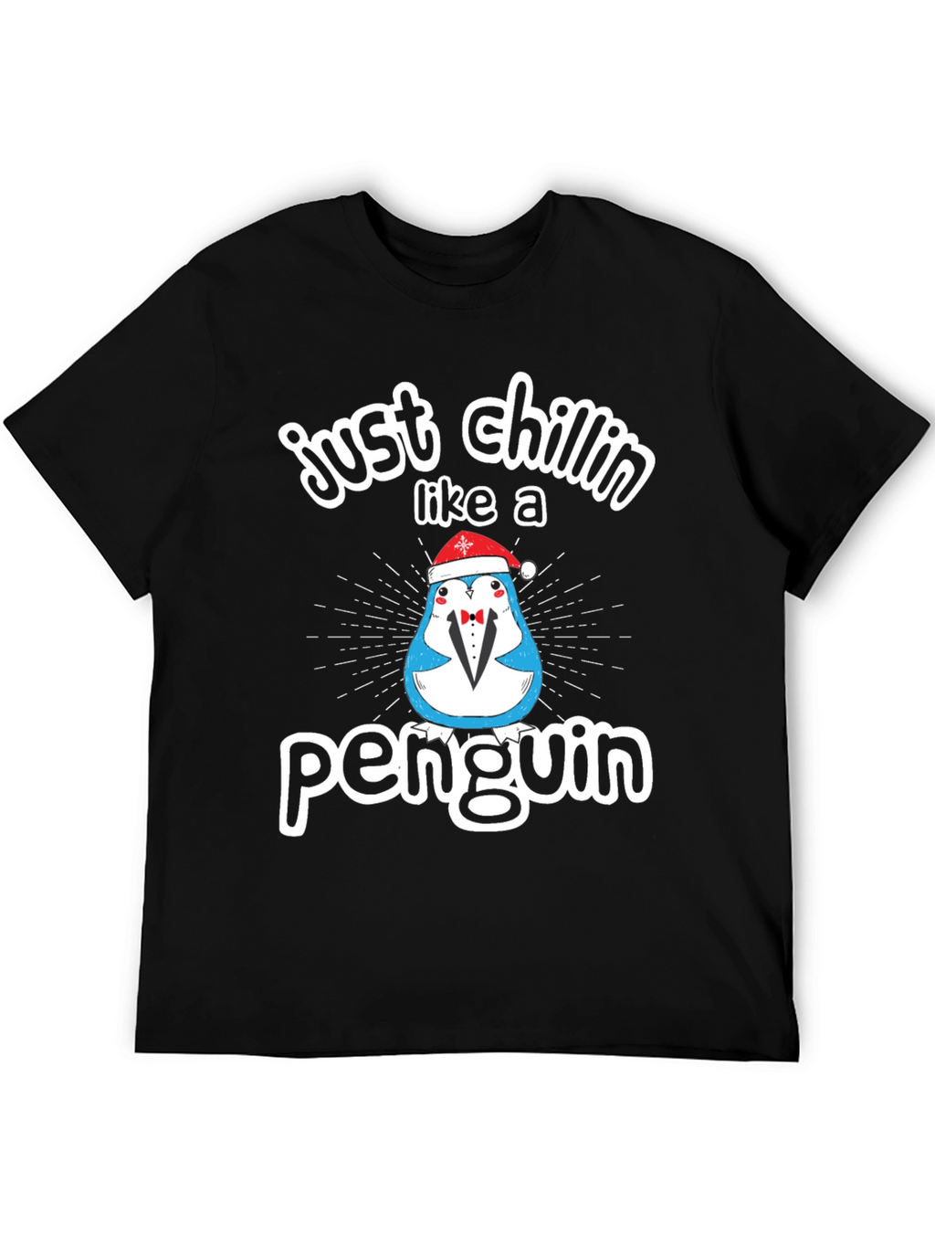 Just Chillin Like a Penguin Graphic Tee