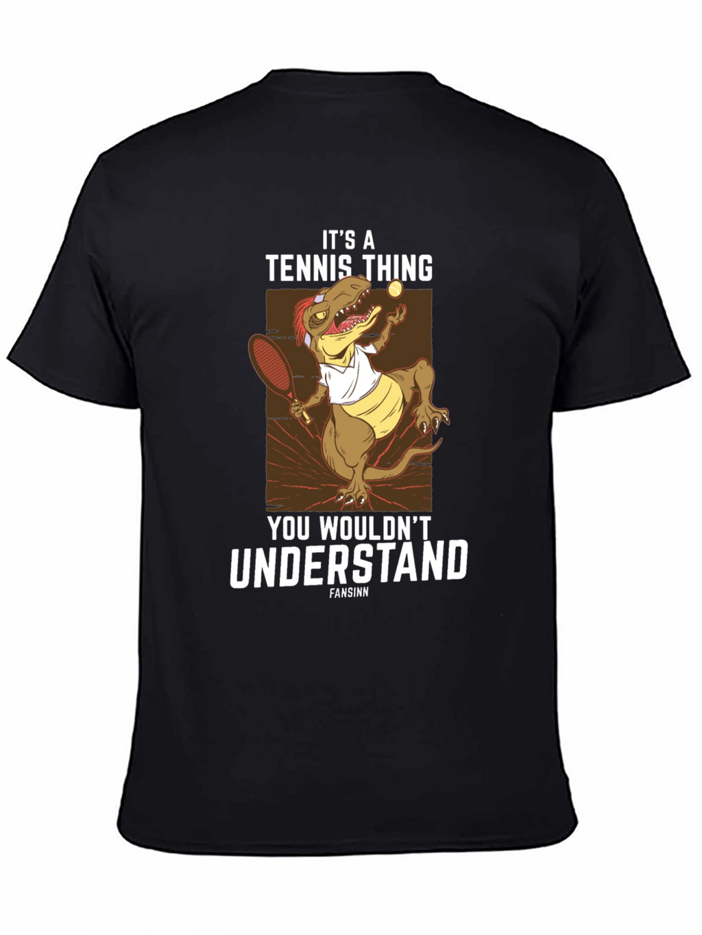 Tennis Dinosaur Graphic T-Shirt
