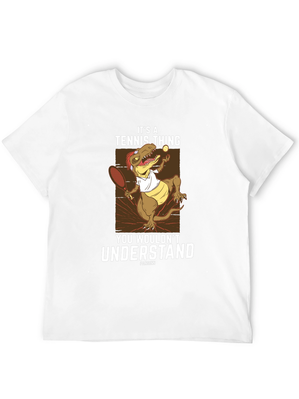 Tennis Dinosaur Graphic T-Shirt