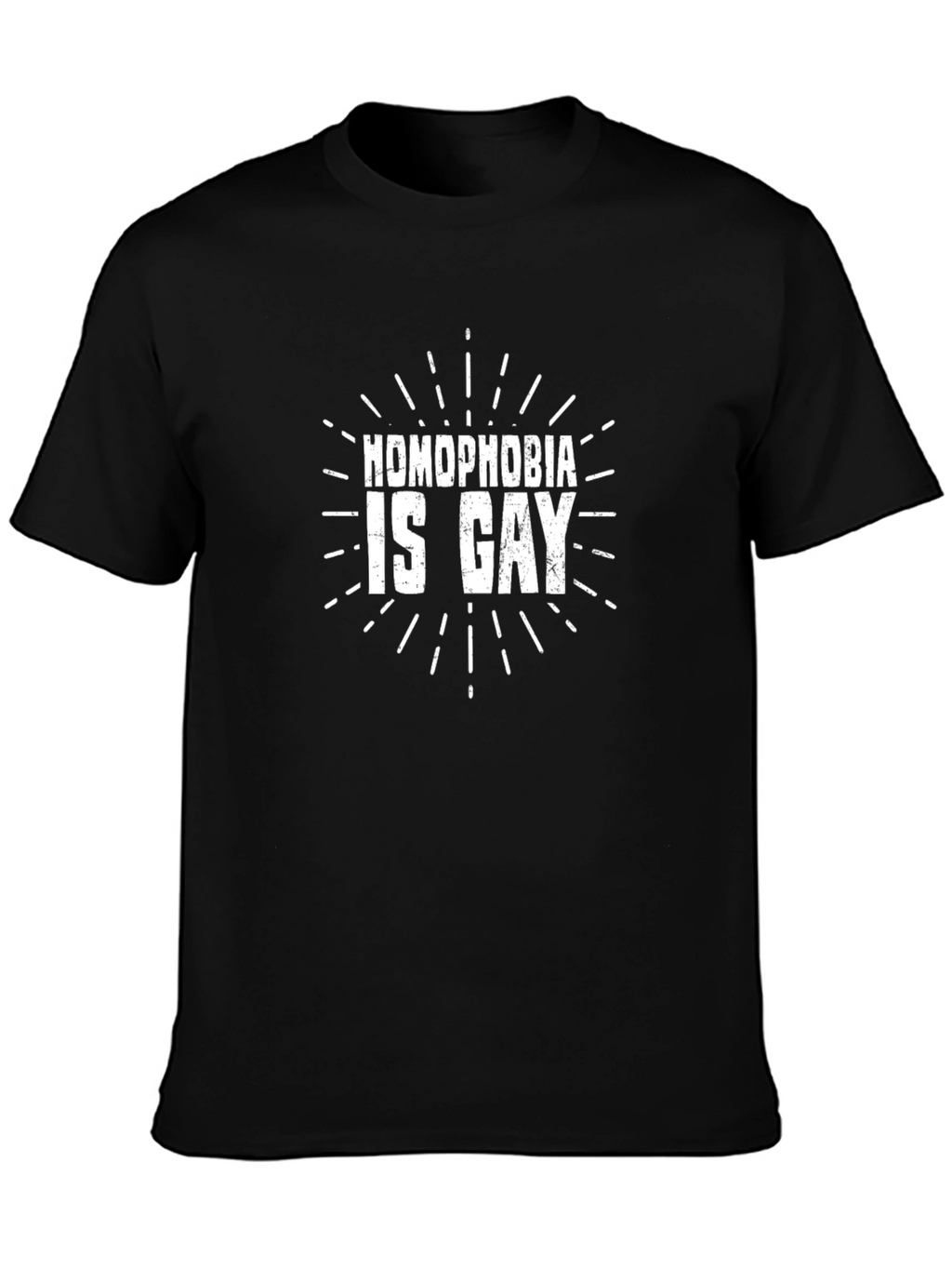 Homophobia is Gay T-Shirt - Black Graphic Tee
