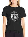 Homophobia is Gay T-Shirt - Black Graphic Tee