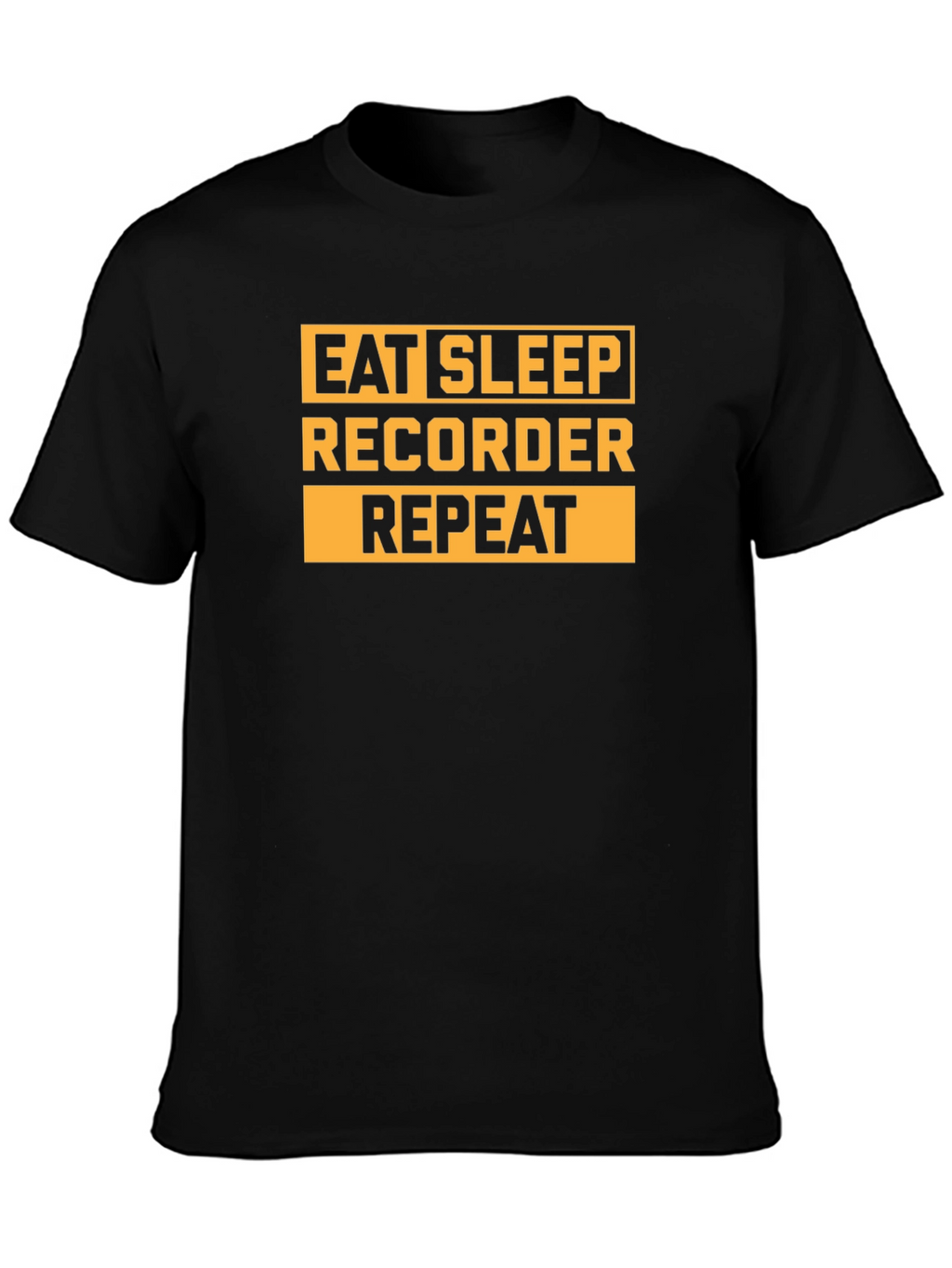 Eat Sleep Recorder Repeat Graphic Tee