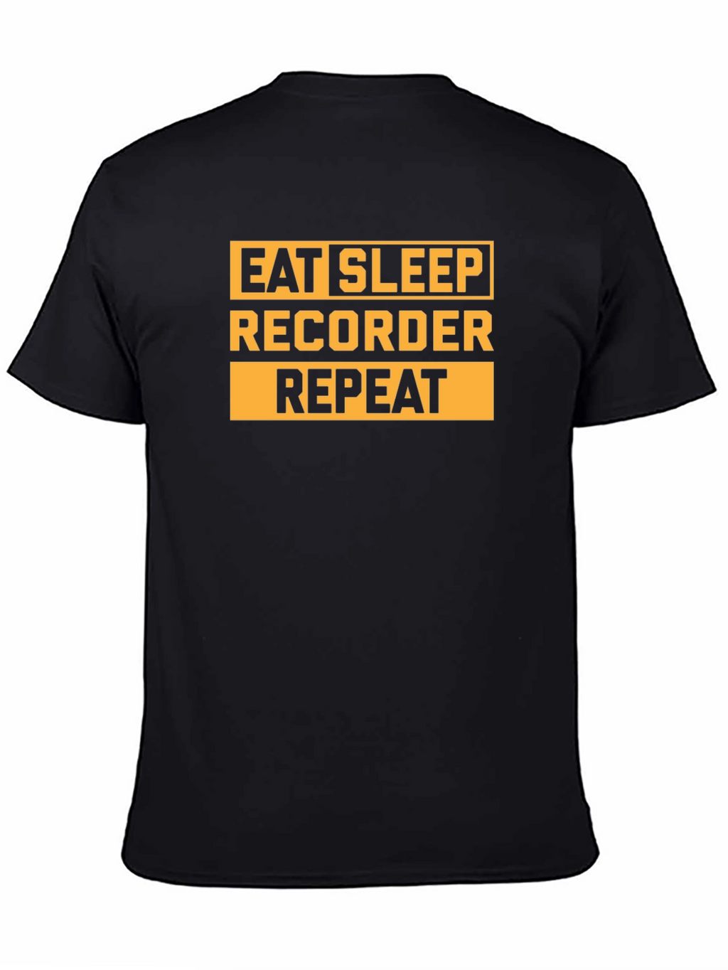 Eat Sleep Recorder Repeat Graphic Tee