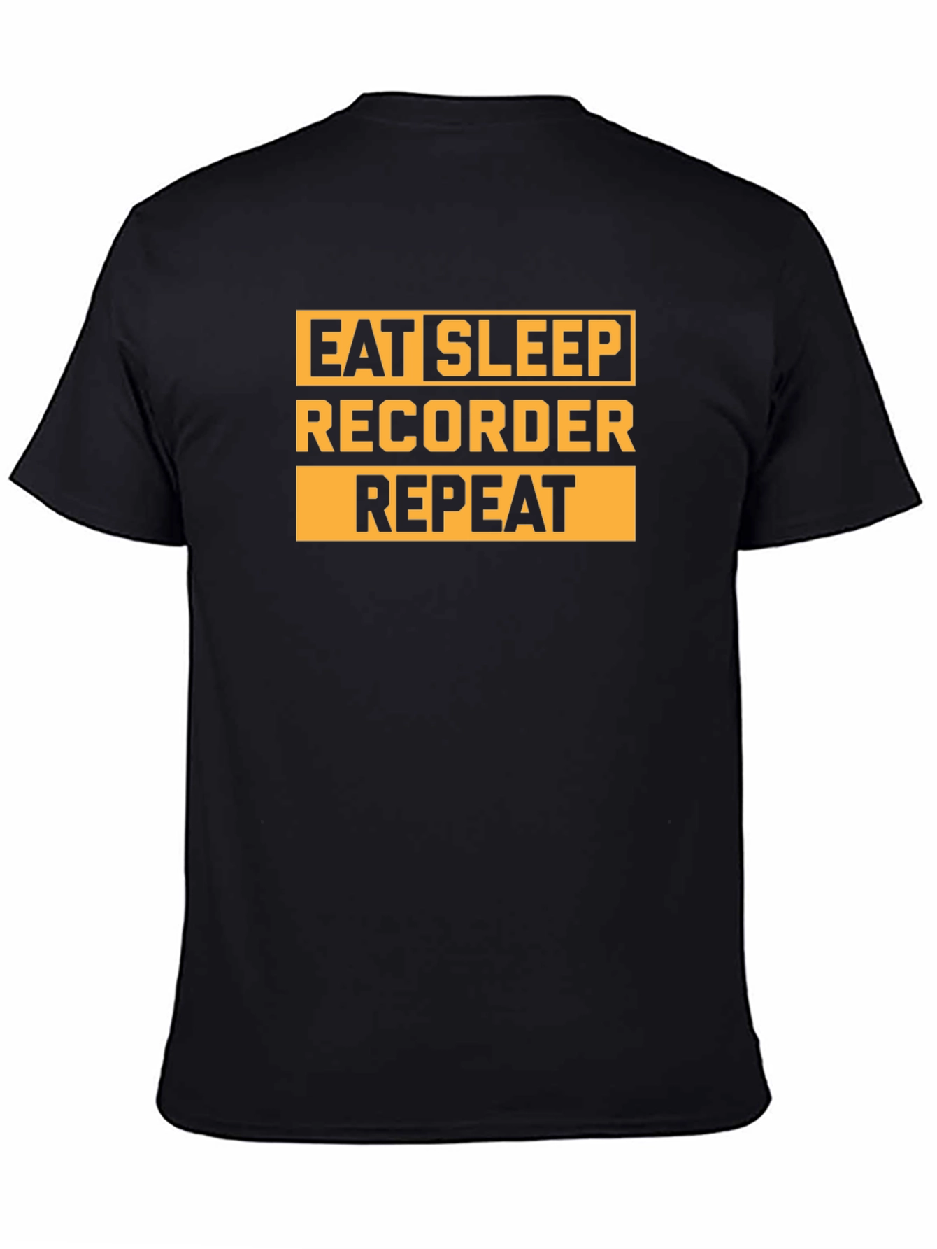 Eat Sleep Recorder Repeat Graphic Tee