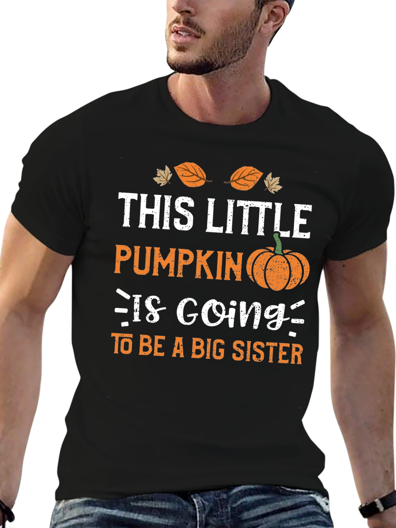 Little Pumpkin Big Sister Announcement T-Shirt