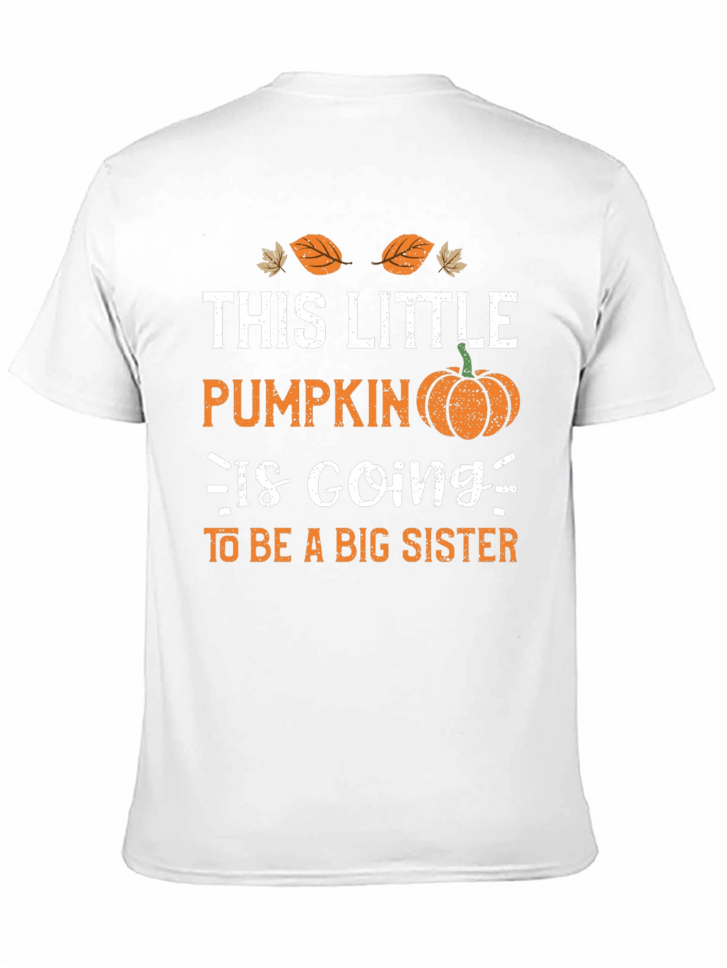Little Pumpkin Big Sister Announcement T-Shirt