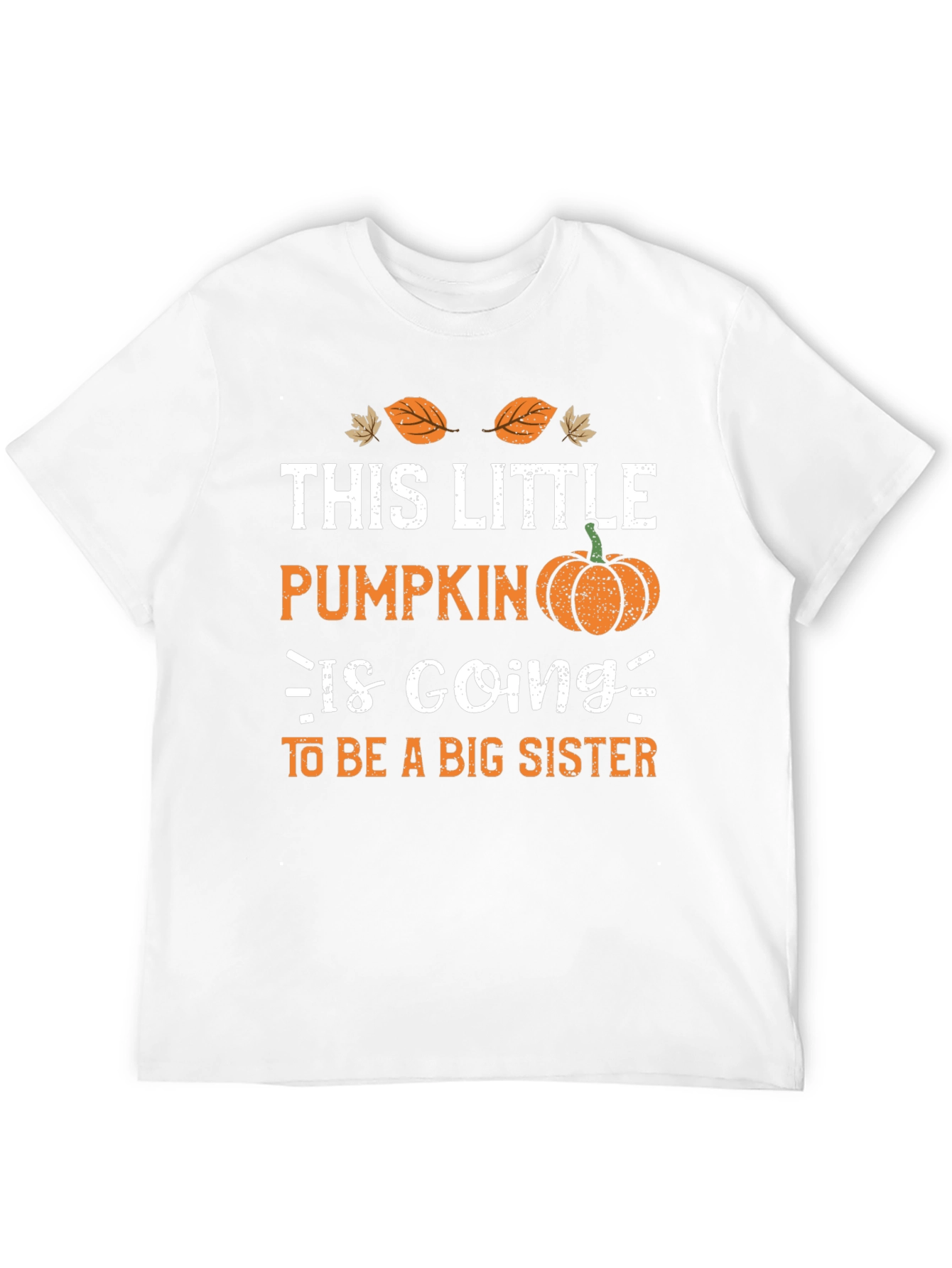 Little Pumpkin Big Sister Announcement T-Shirt