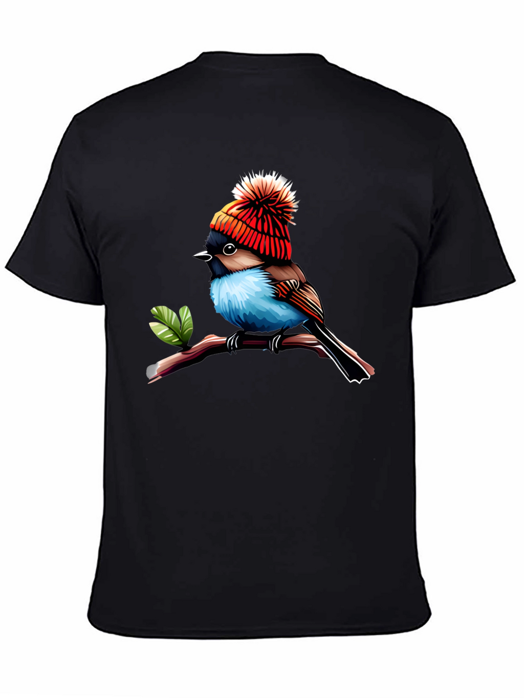 Bird in Hat Graphic Tee - Trendy Unisex Shirt