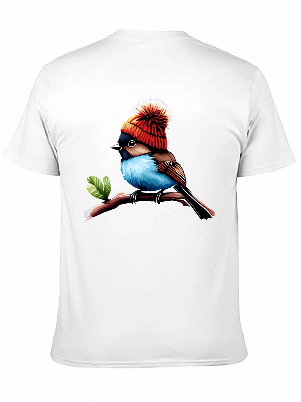 Bird in Hat Graphic Tee - Trendy Unisex Shirt