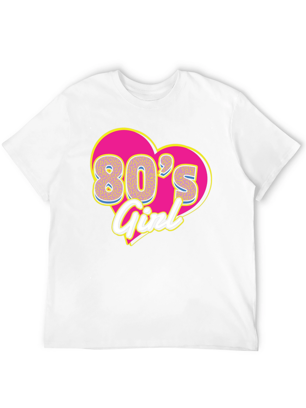80s Girl Graphic Tee - Retro Style