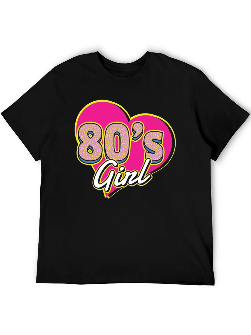 80s Girl Graphic Tee - Retro Style