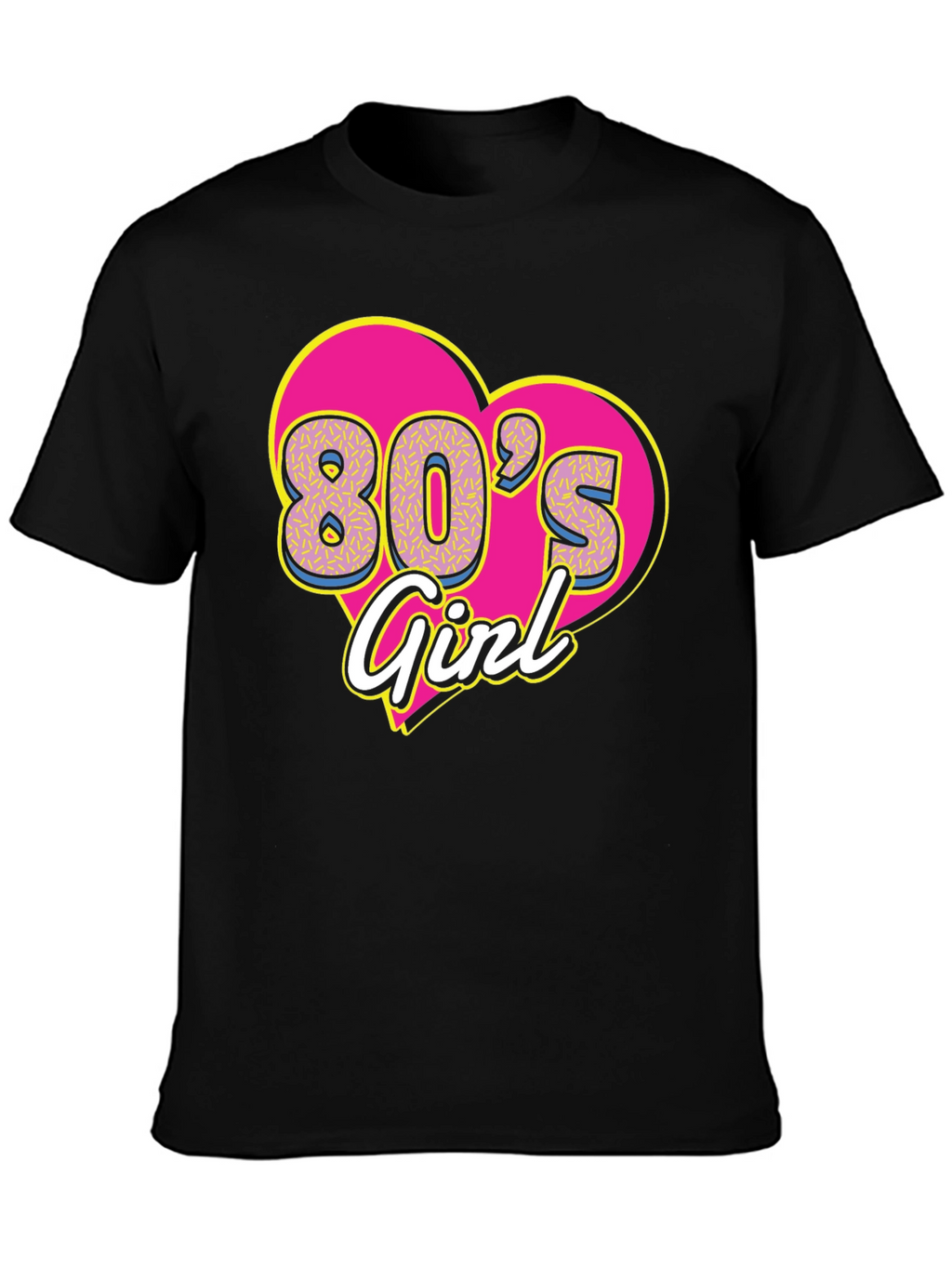 80s Girl Graphic Tee - Retro Style