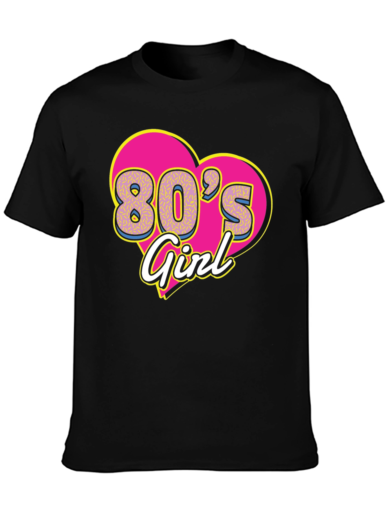80s Girl Graphic Tee - Retro Style