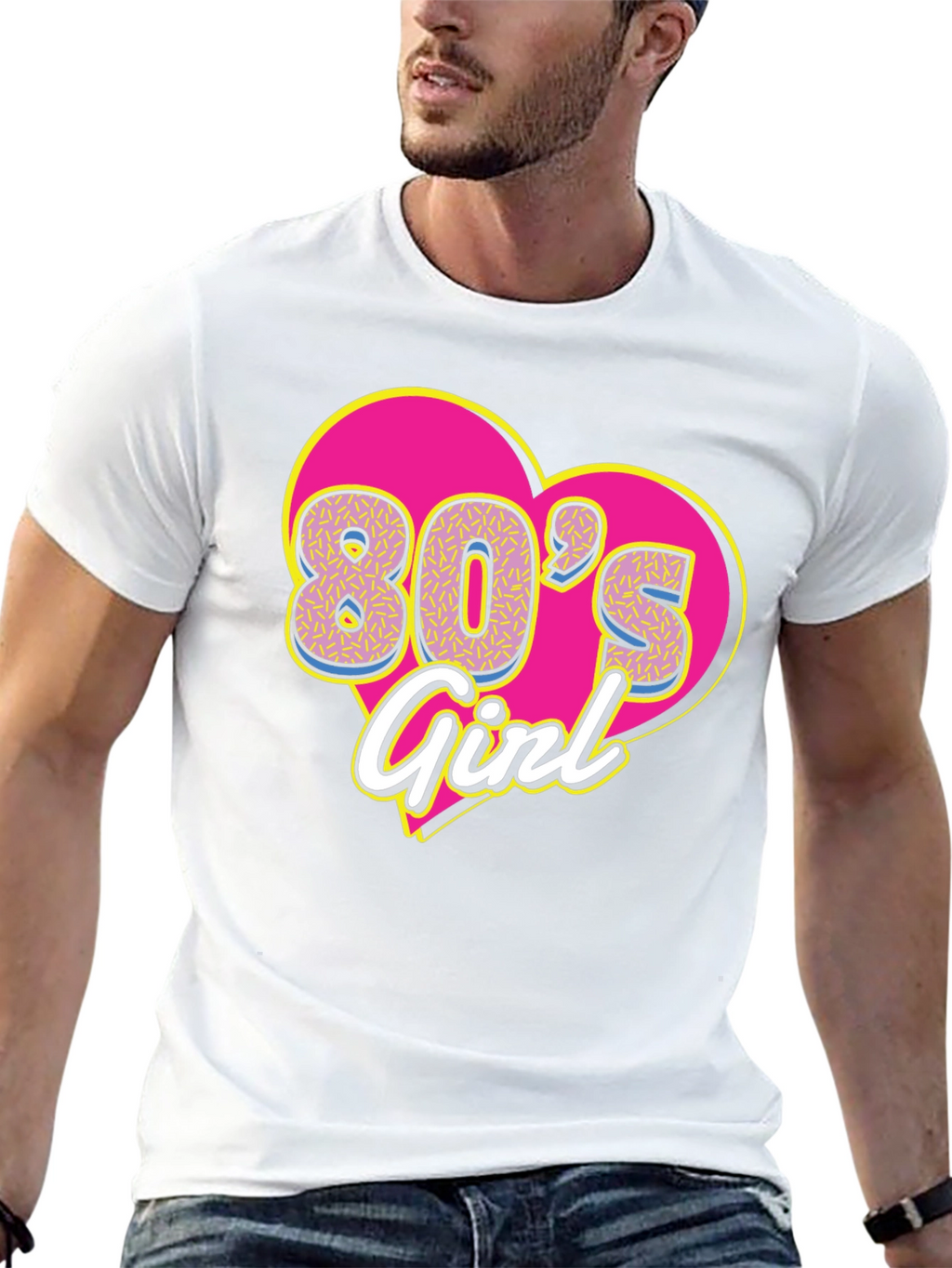 80s Girl Graphic Tee - Retro Style