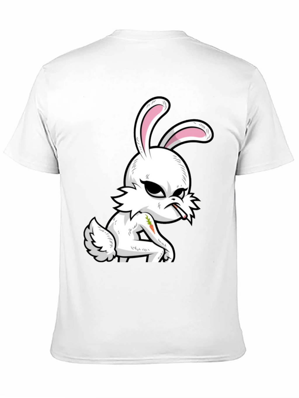 Grumpy Bunny T-Shirt - Edgy Cartoon Rabbit Tee