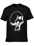 Skull Graphic Black T-Shirt for Men