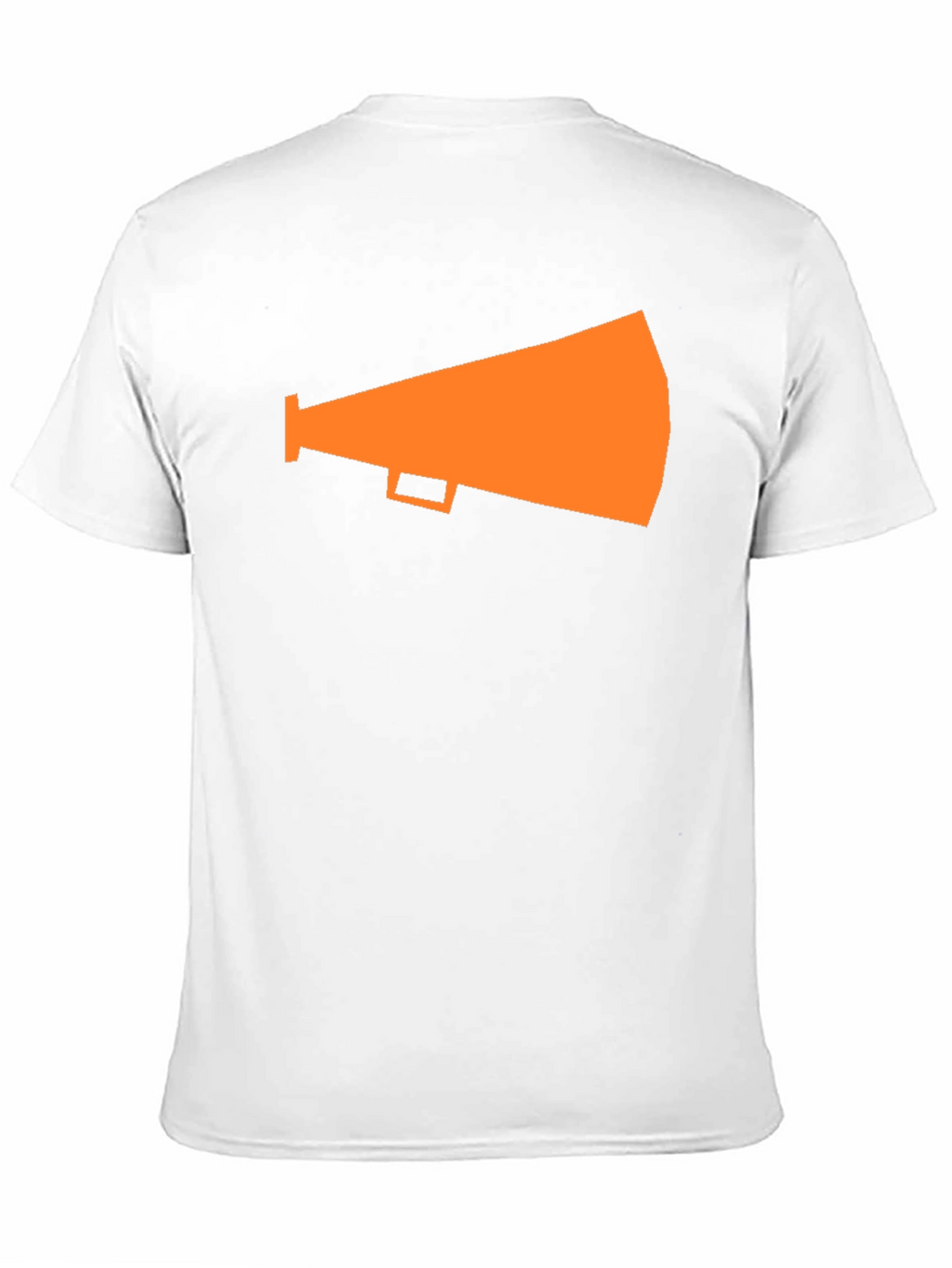 Orange Megaphone Graphic Tee - Black