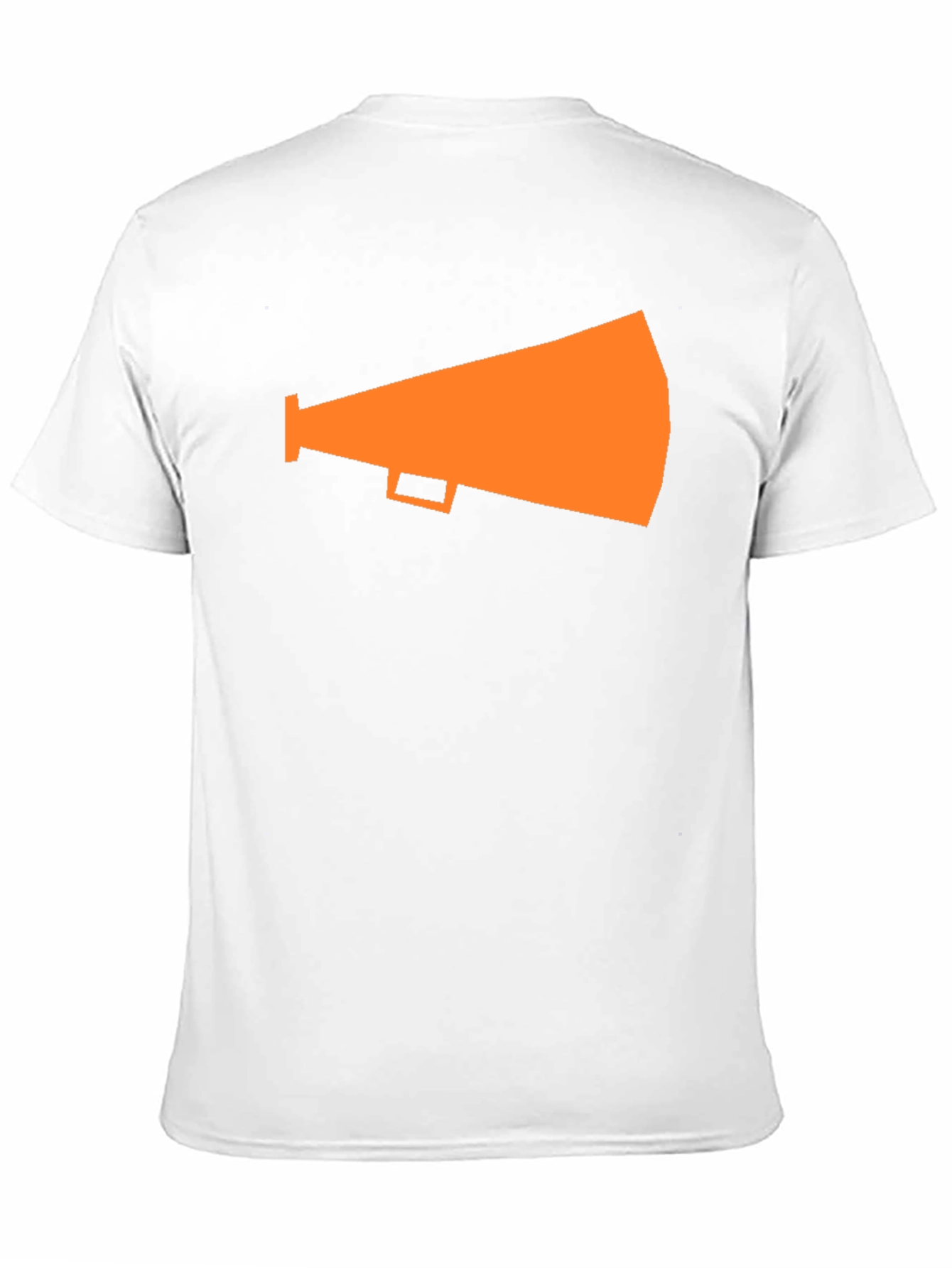 Orange Megaphone Graphic Tee - Black