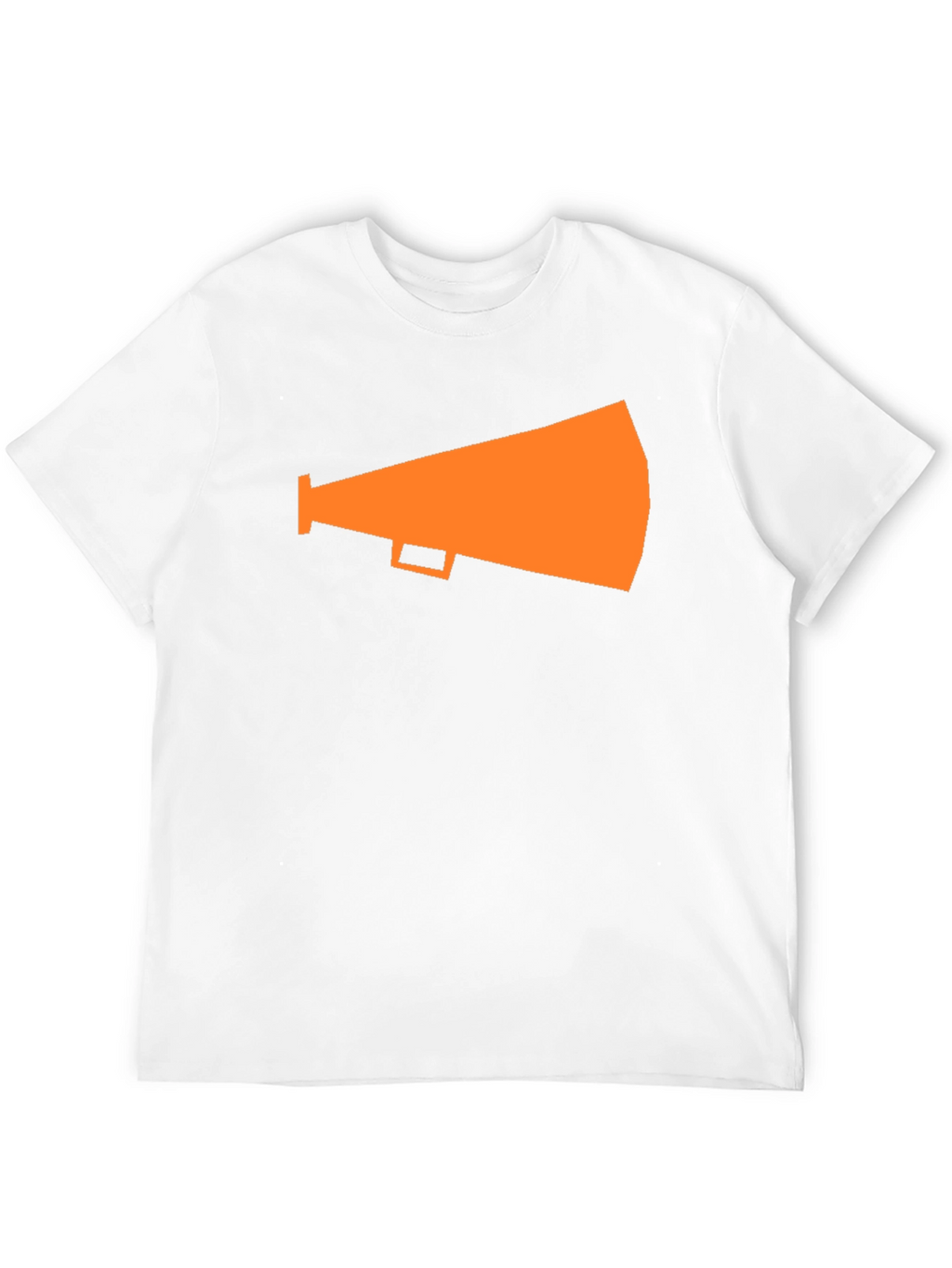 Orange Megaphone Graphic Tee - Black